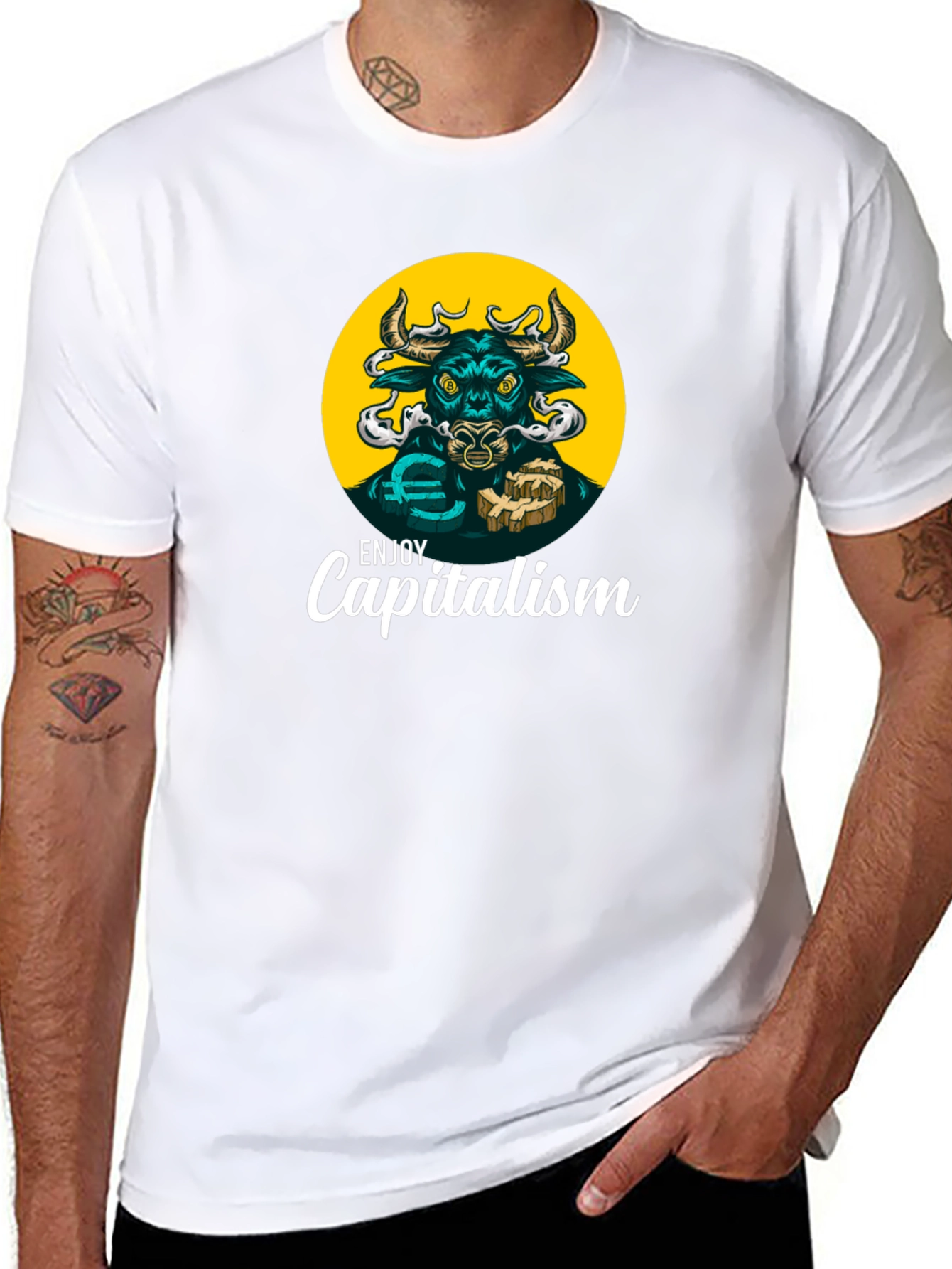 Enjoy Capitalism Bull T-Shirt