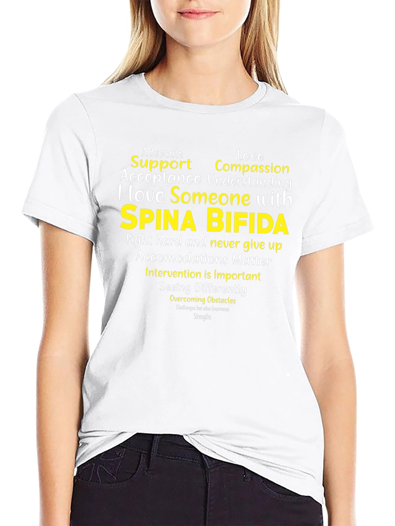 Spina Bifida Awareness T-Shirt - Advocate Support Love