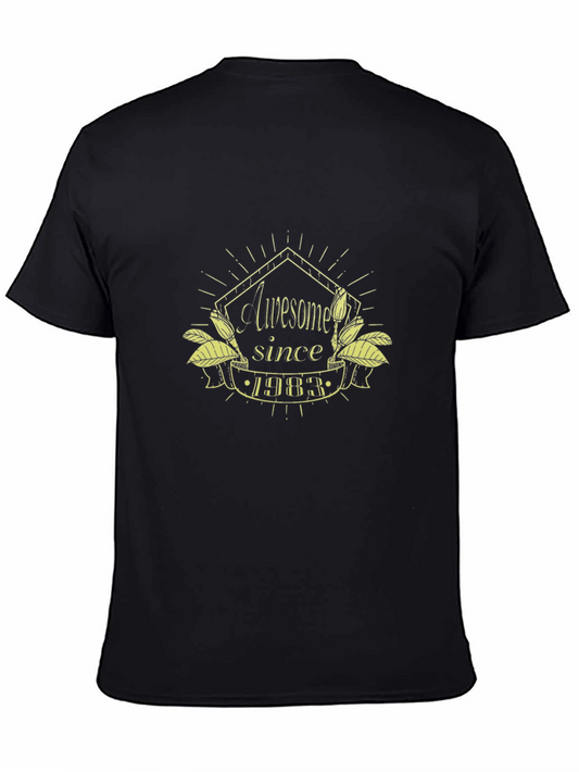 Awesome Since 1983 Black T-Shirt