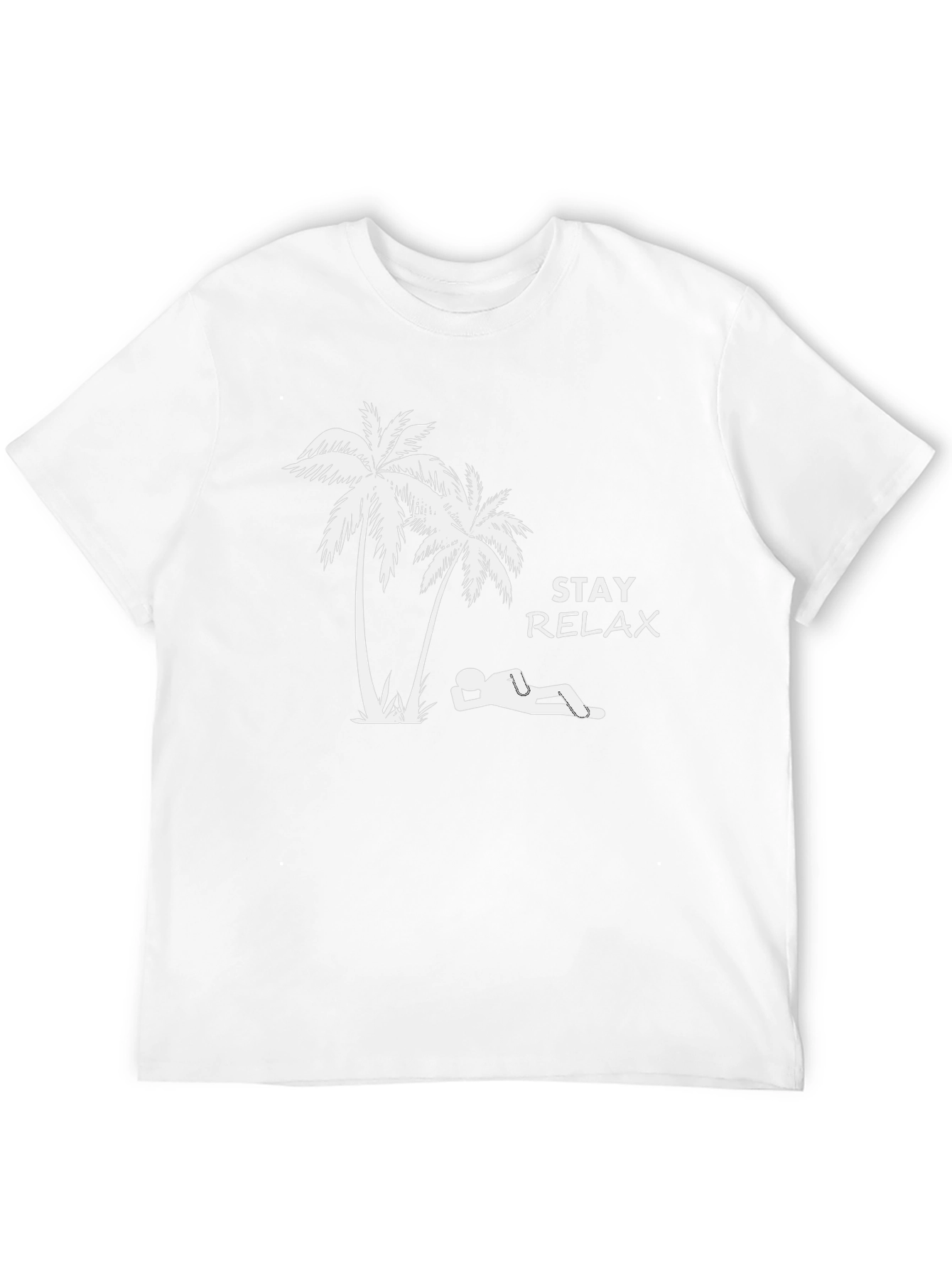 Stay Relax T-Shirt - Palm Tree Graphic Tee