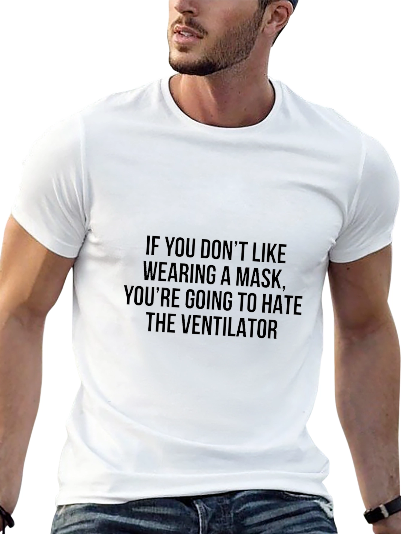 Mask vs. Ventilator Statement T-Shirt