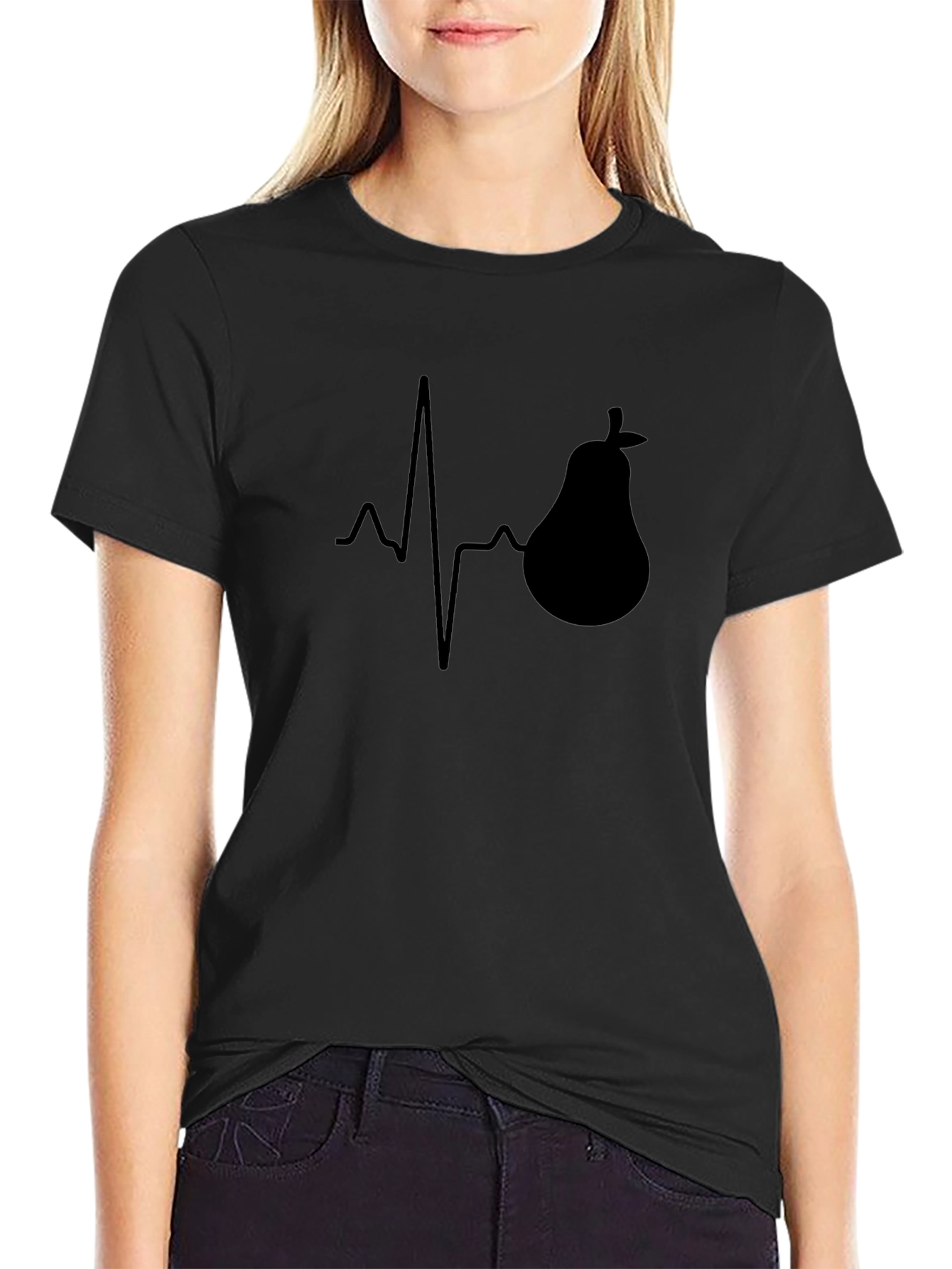 Pear Heartbeat T-Shirt - Fruit Lover Tee