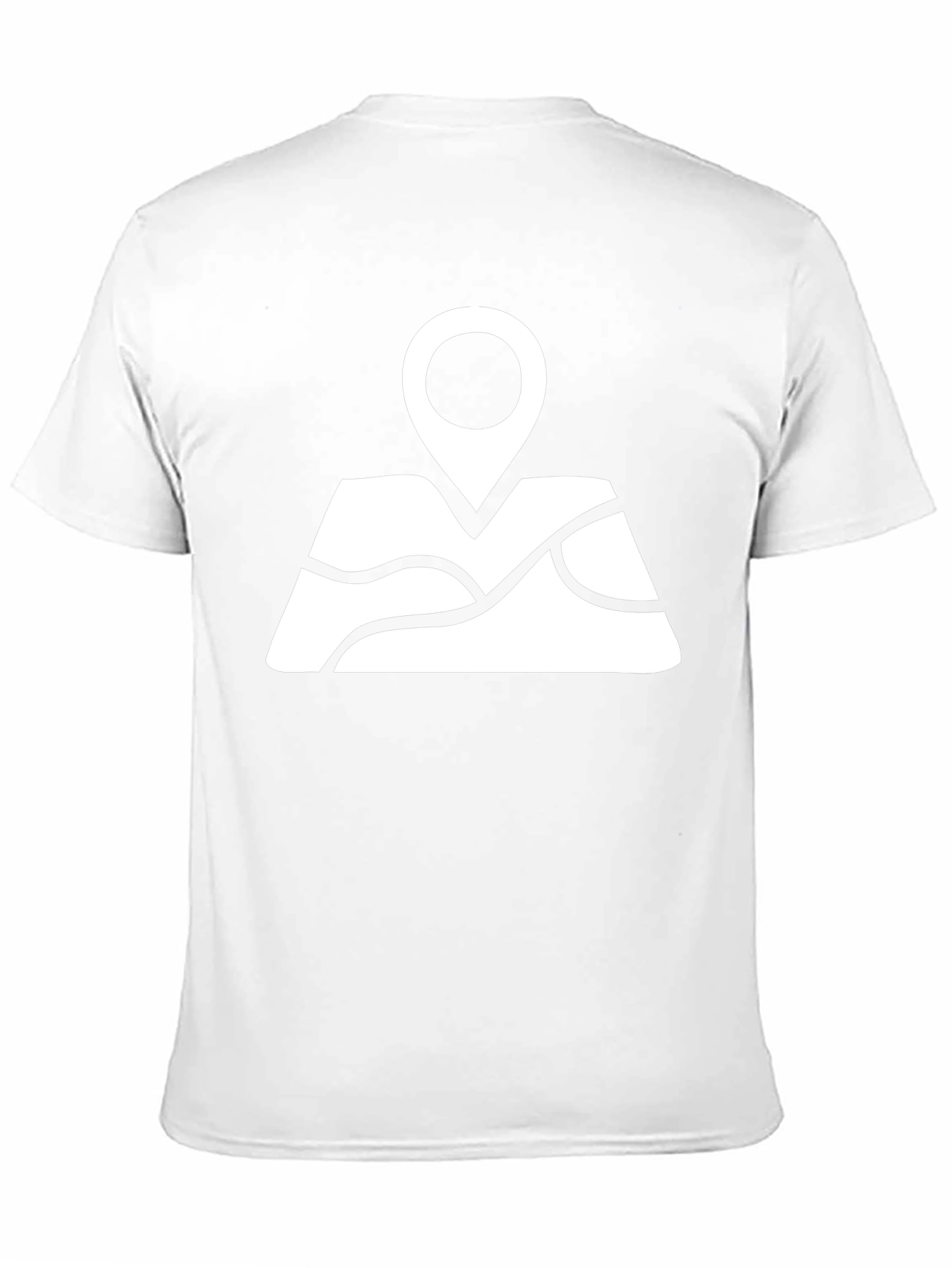 Map Pin Black T-Shirt - Adventure Awaits