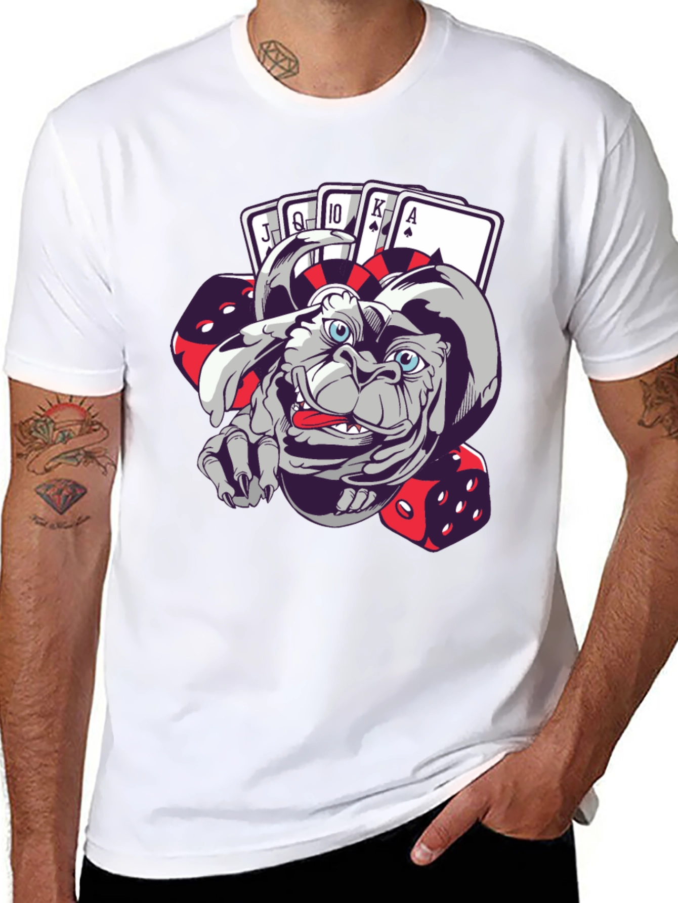 Gremilin Gambler Graphic T-Shirt - Playful & Unique