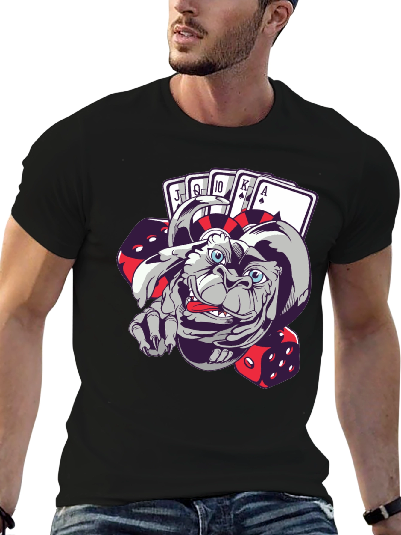 Gremilin Gambler Graphic T-Shirt - Playful & Unique