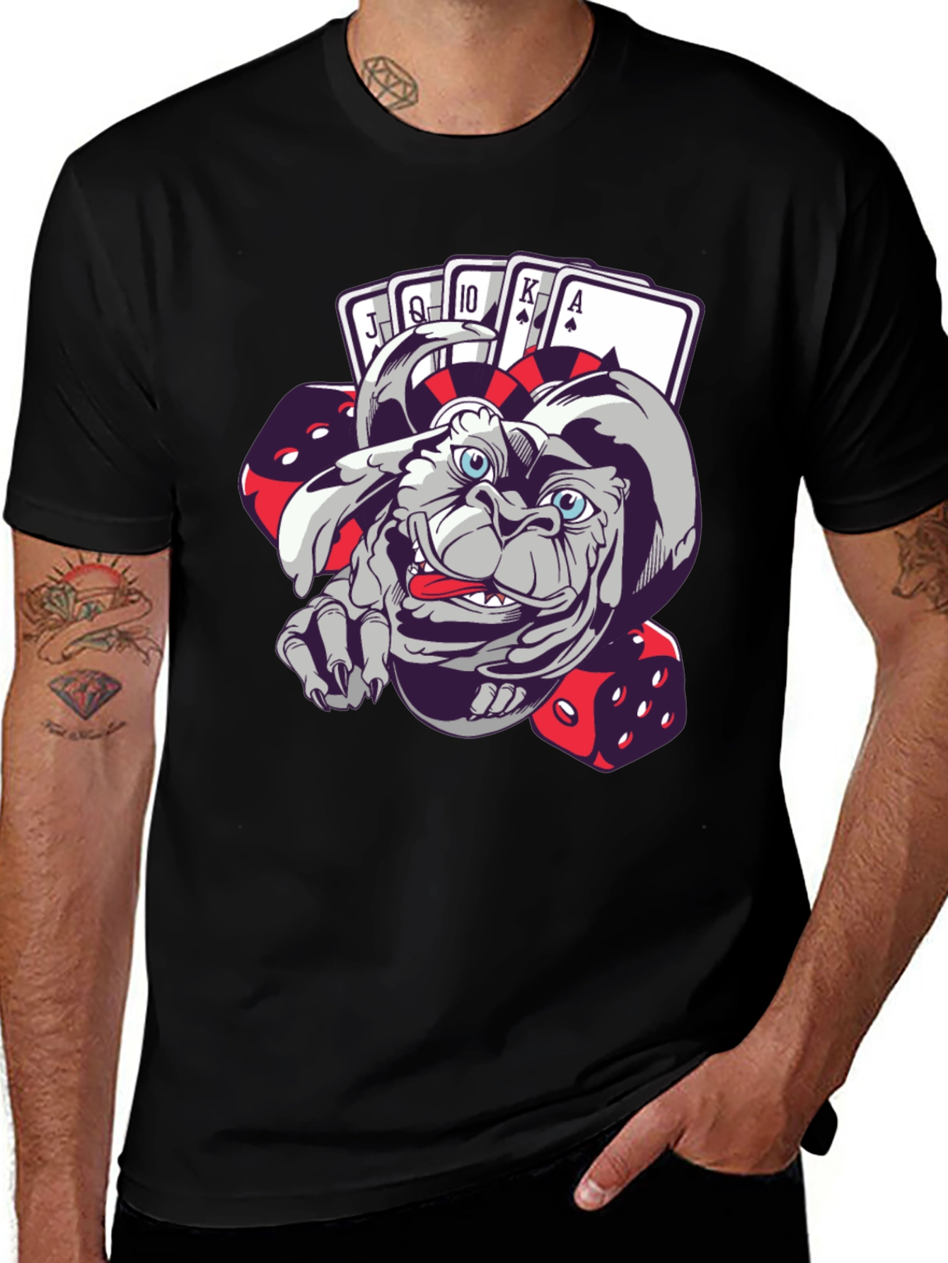 Gremilin Gambler Graphic T-Shirt - Playful & Unique