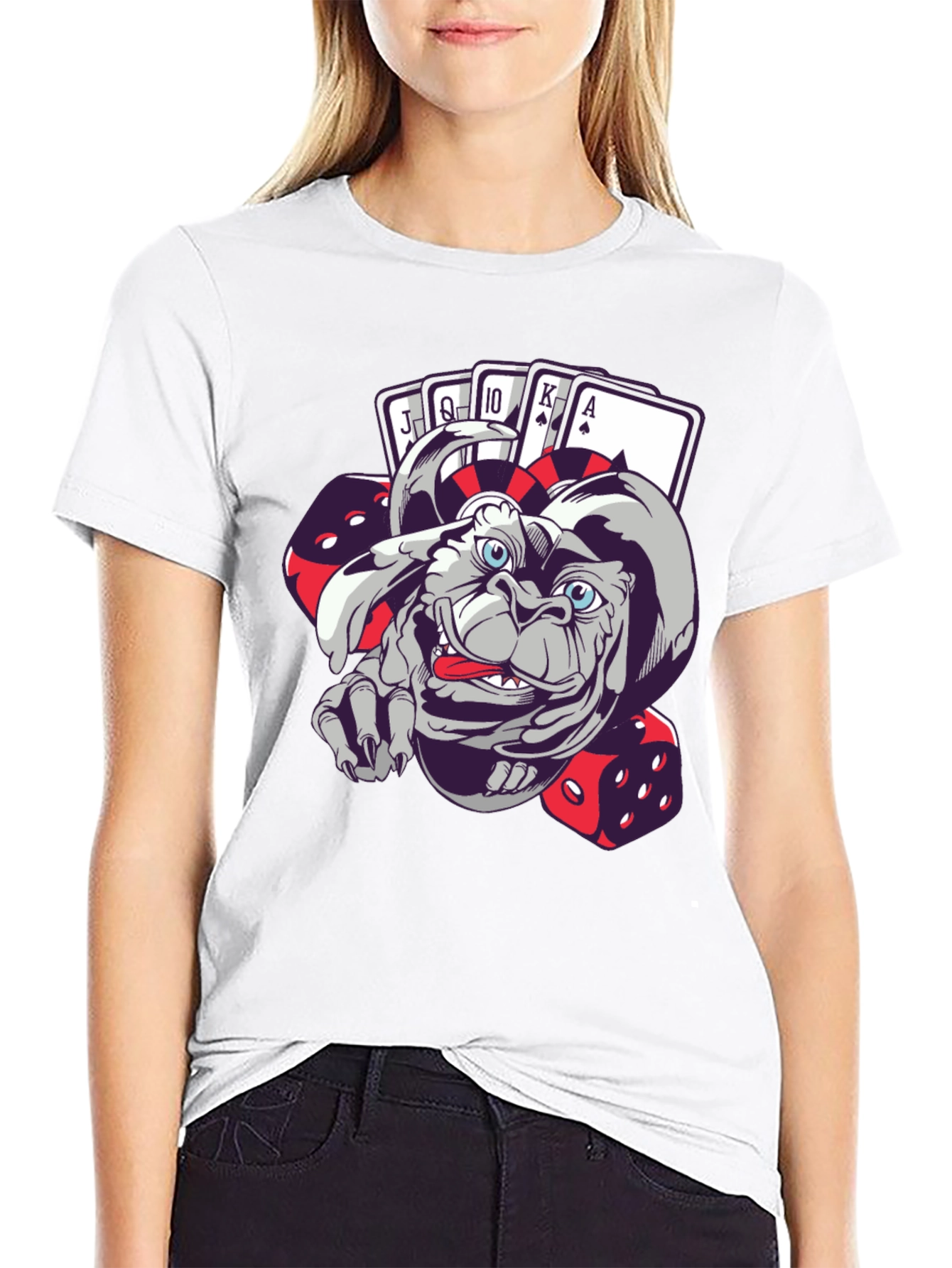 Gremilin Gambler Graphic T-Shirt - Playful & Unique