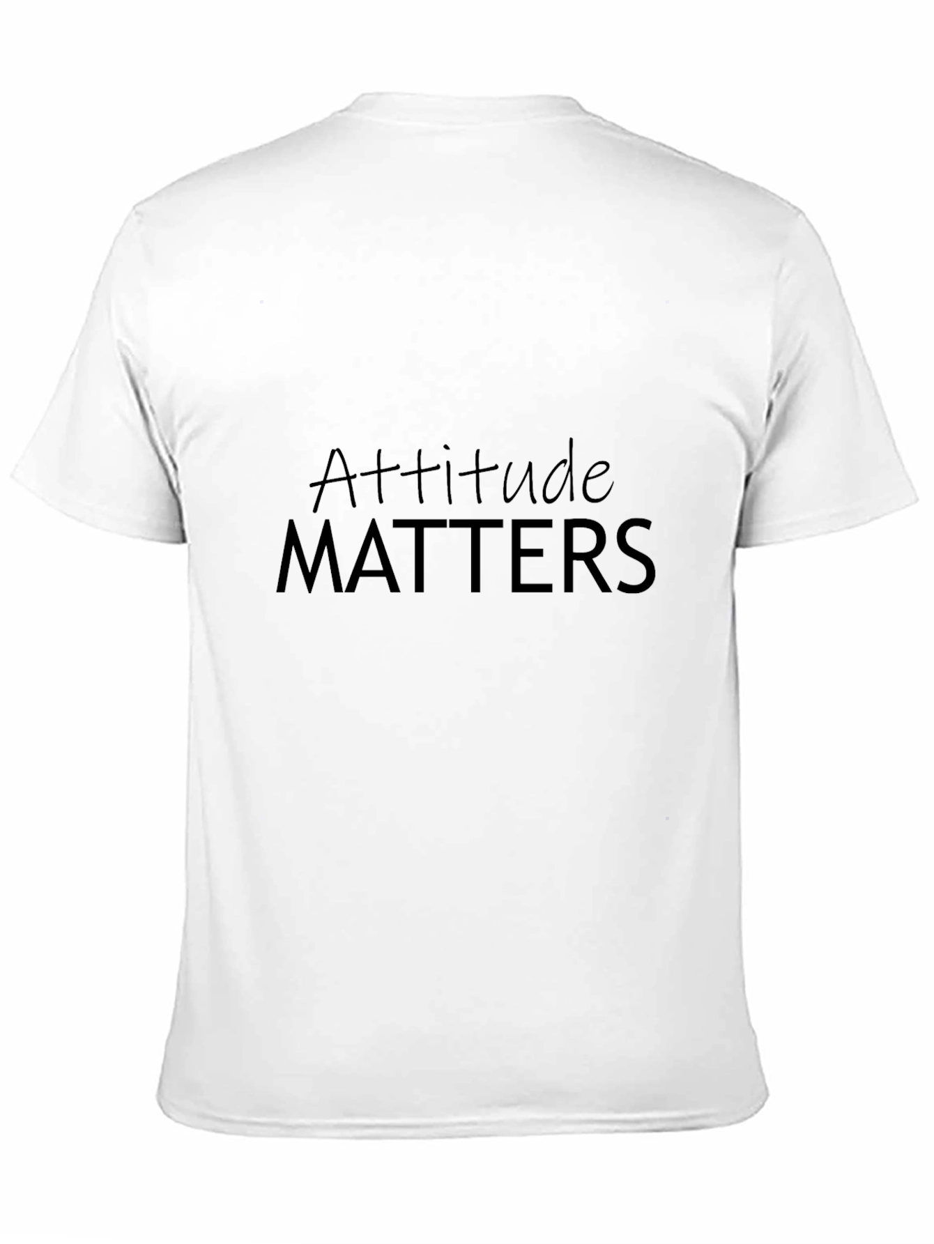Attitude Matters Black T-Shirt for Men