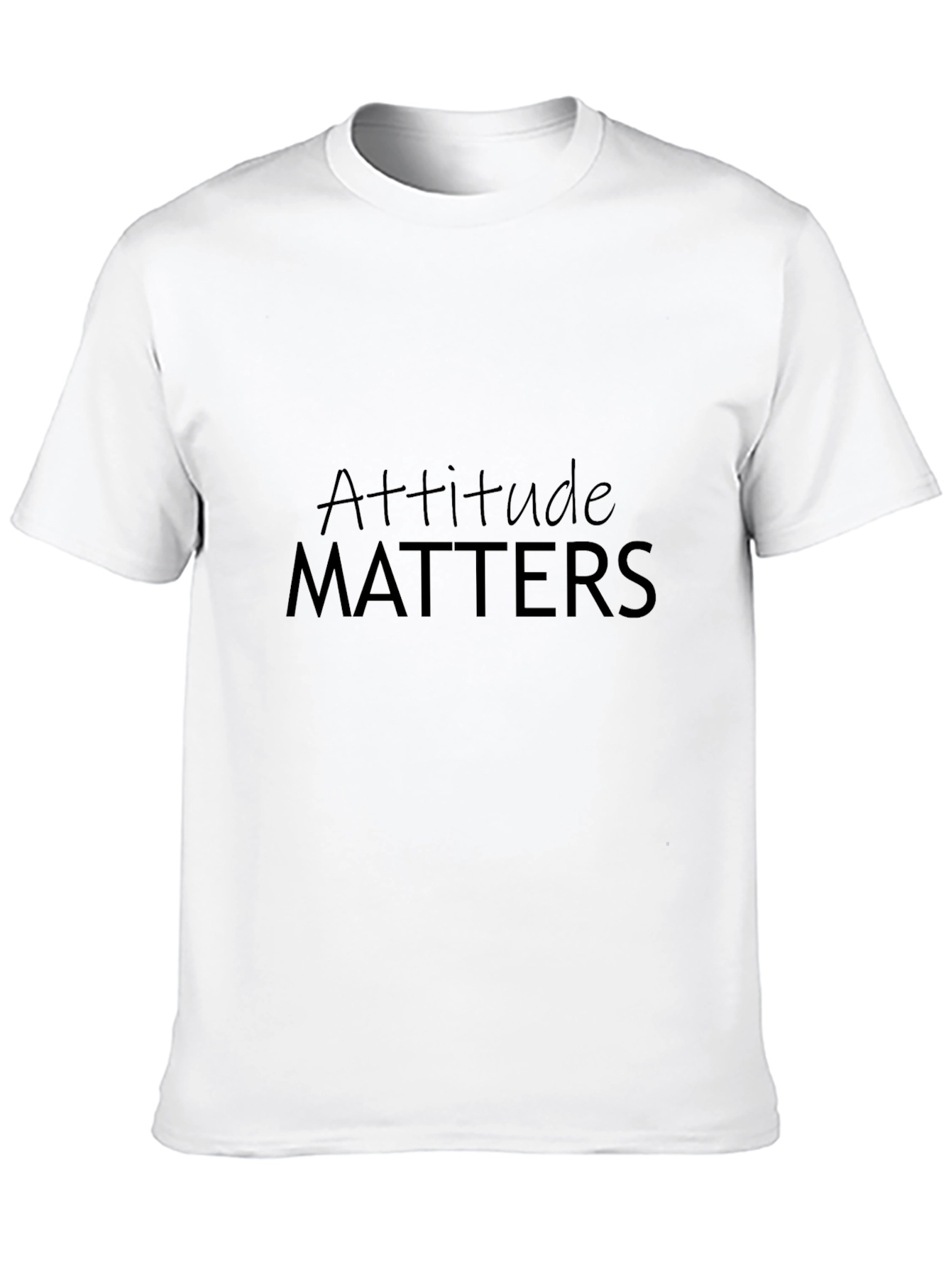 Attitude Matters Black T-Shirt for Men