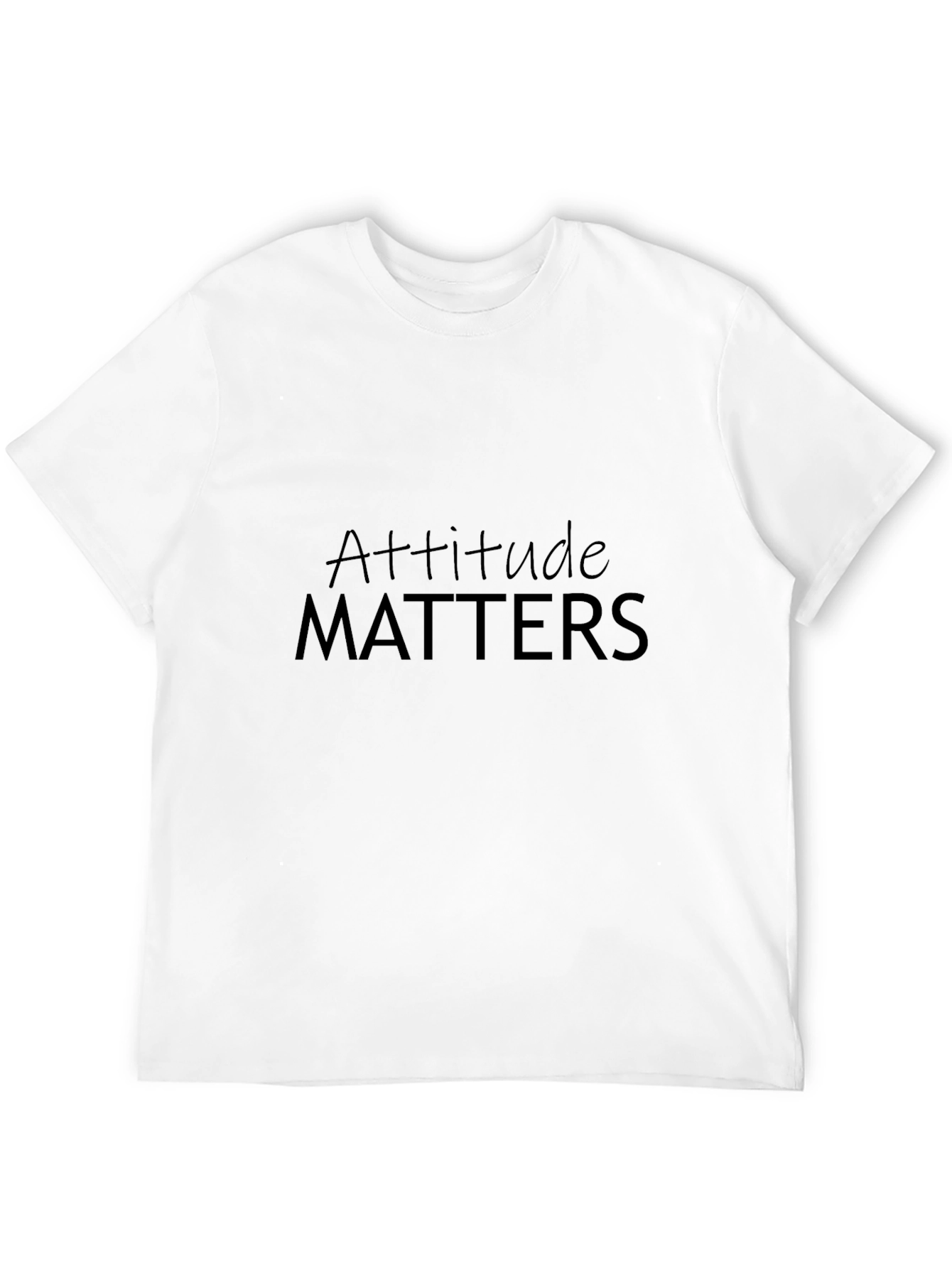 Attitude Matters Black T-Shirt for Men