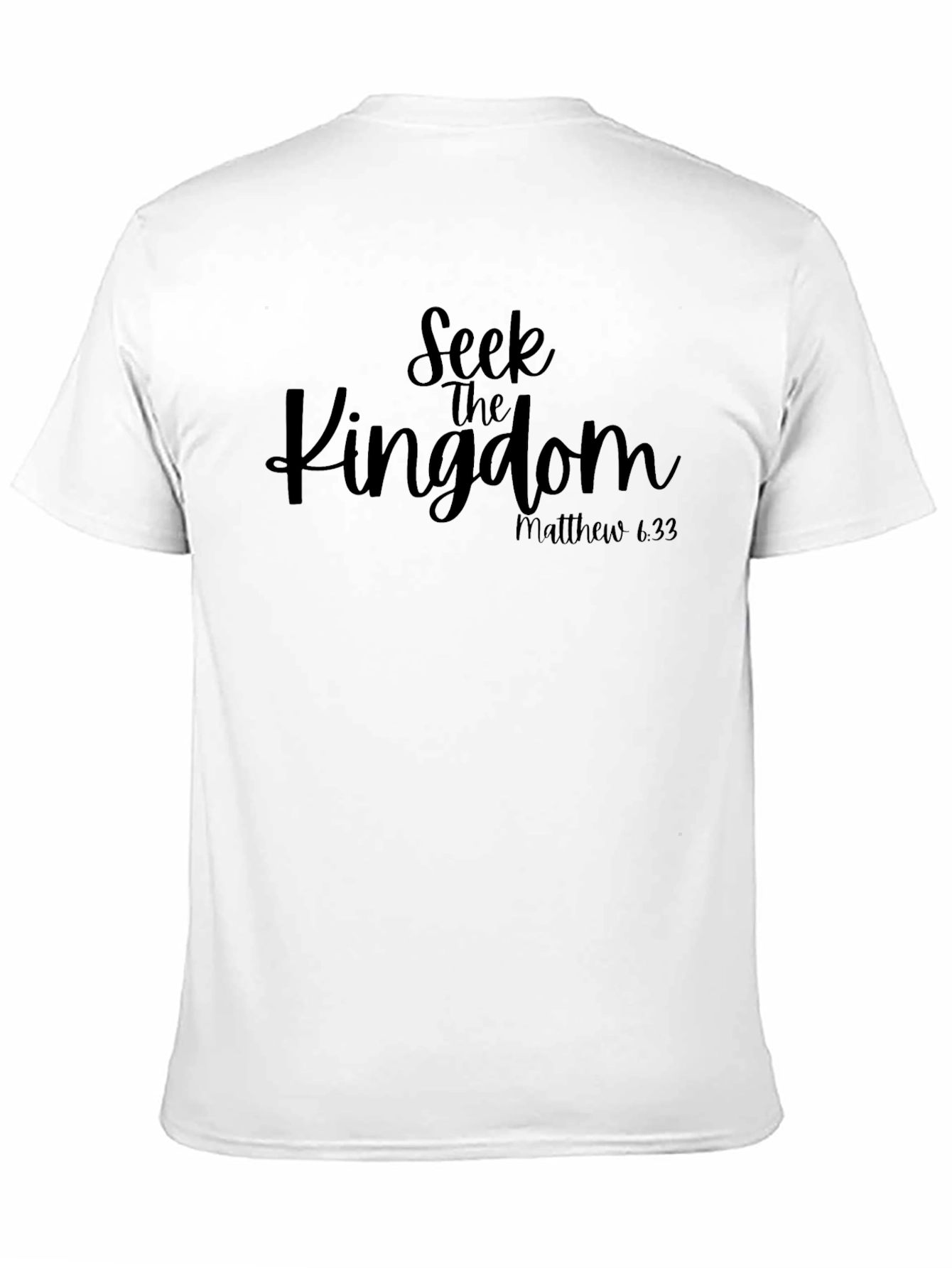 Seek the Kingdom Black Christian T-Shirt