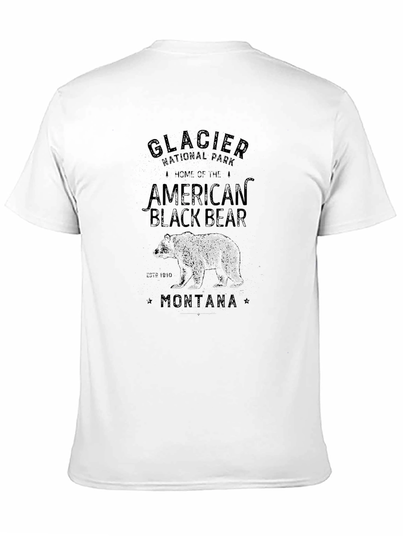 Glacier National Park American Black Bear T-Shirt