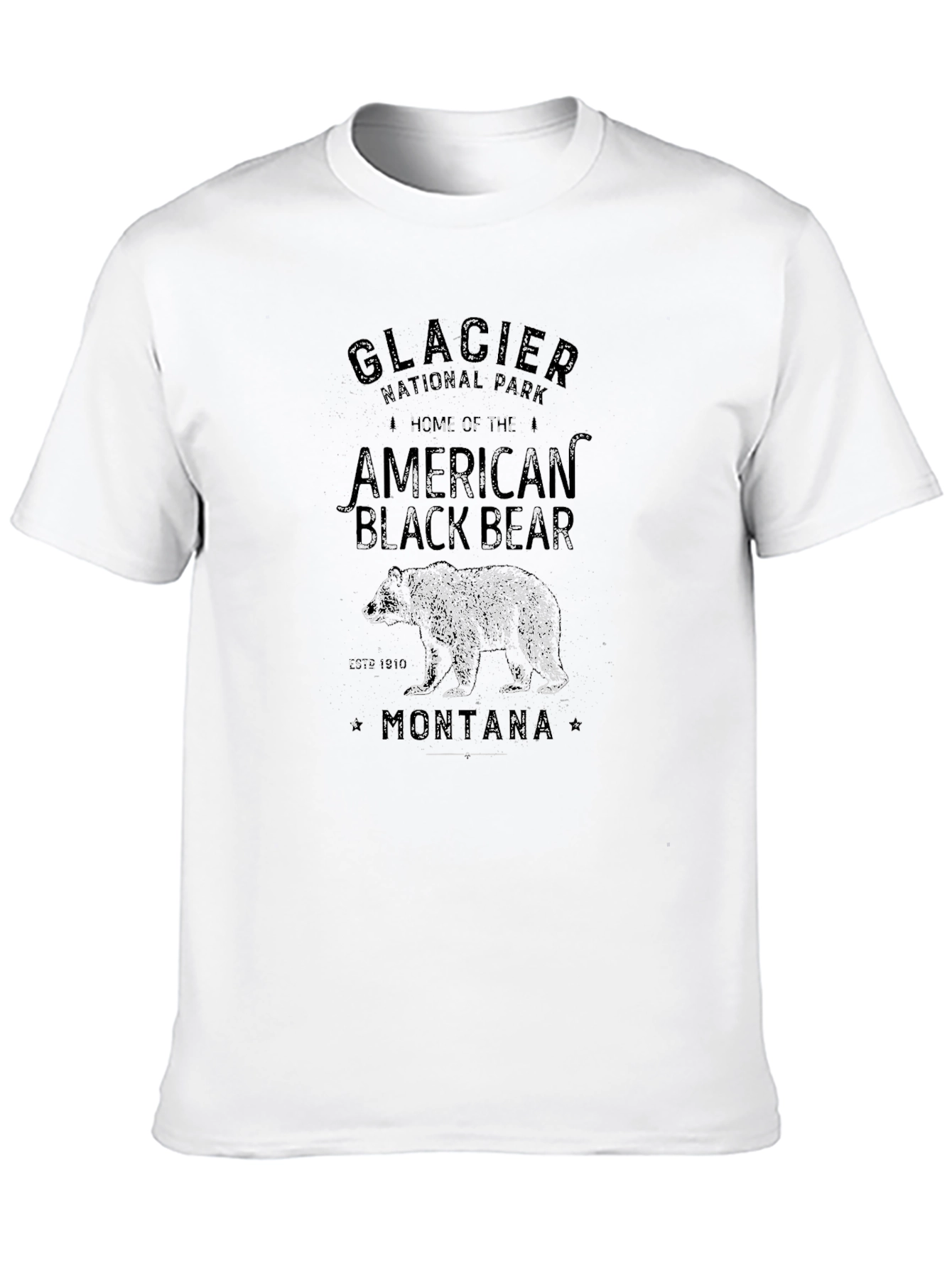 Glacier National Park American Black Bear T-Shirt