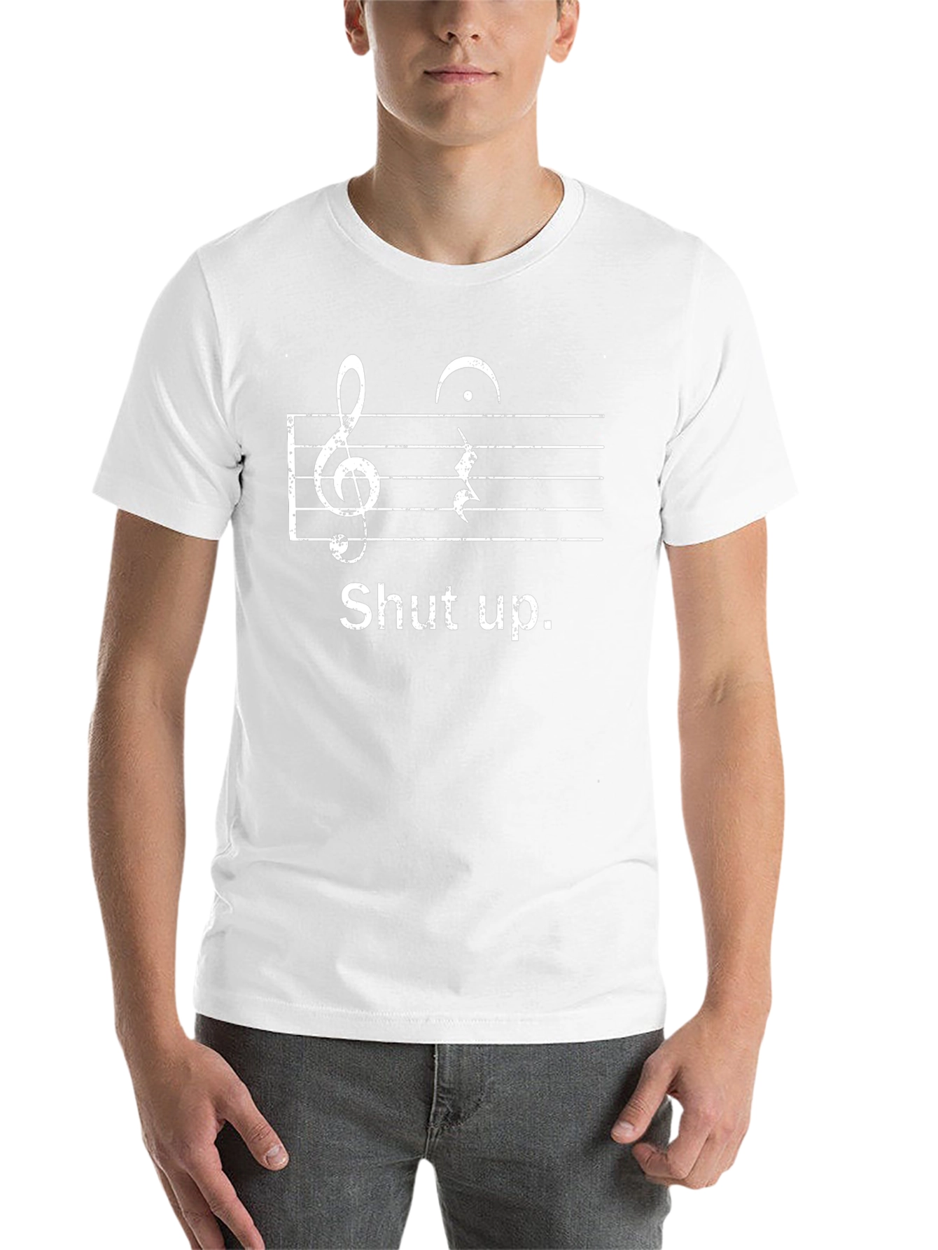 Shut Up Music Note T-Shirt