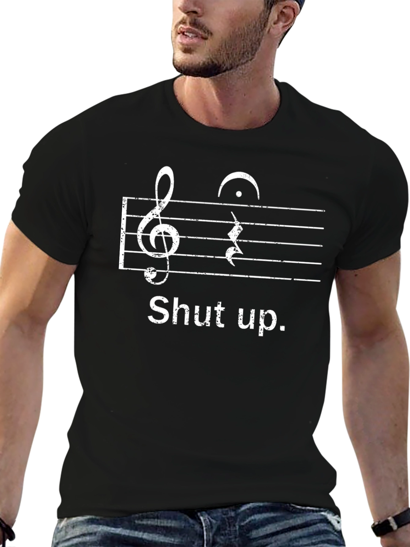 Shut Up Music Note T-Shirt