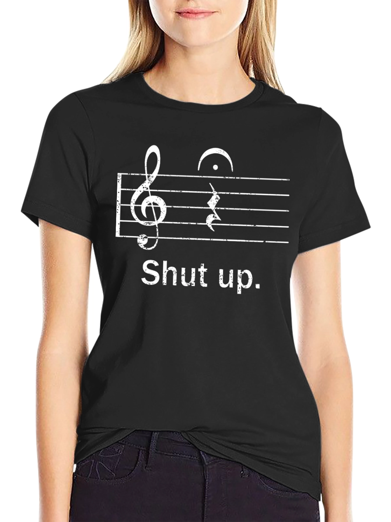 Shut Up Music Note T-Shirt