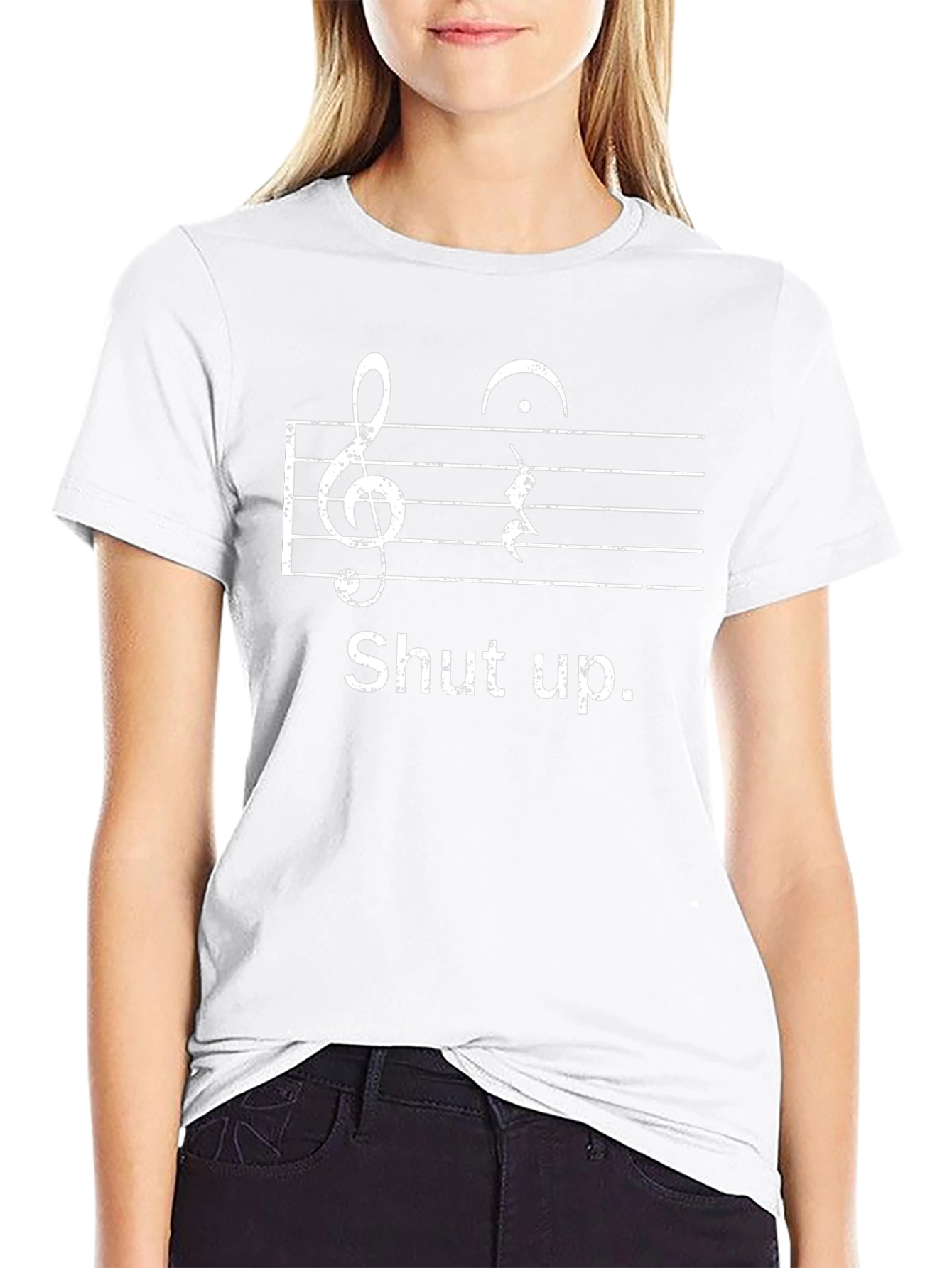 Shut Up Music Note T-Shirt