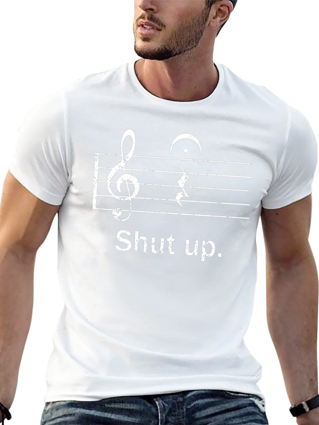 Shut Up Music Note T-Shirt
