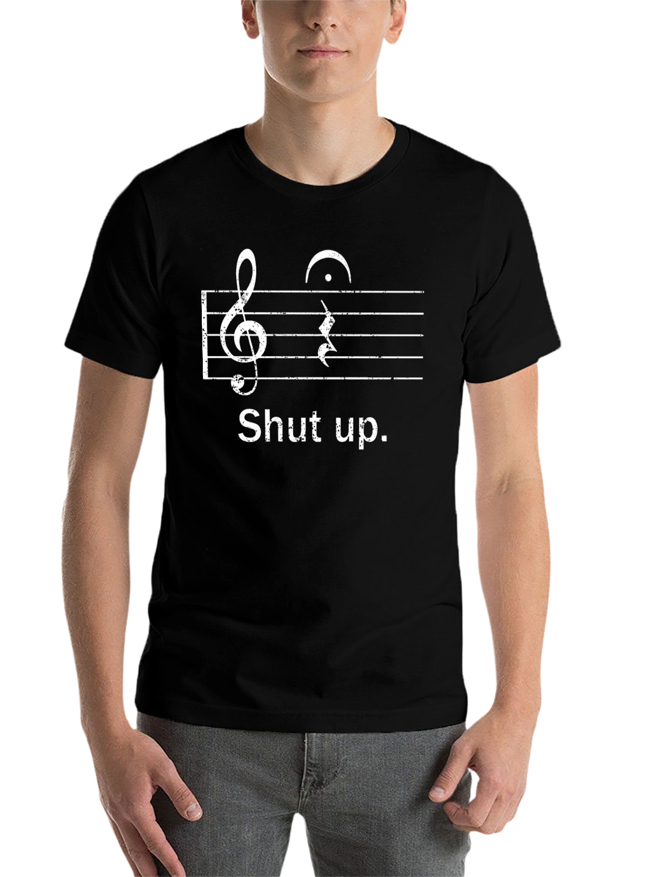 Shut Up Music Note T-Shirt