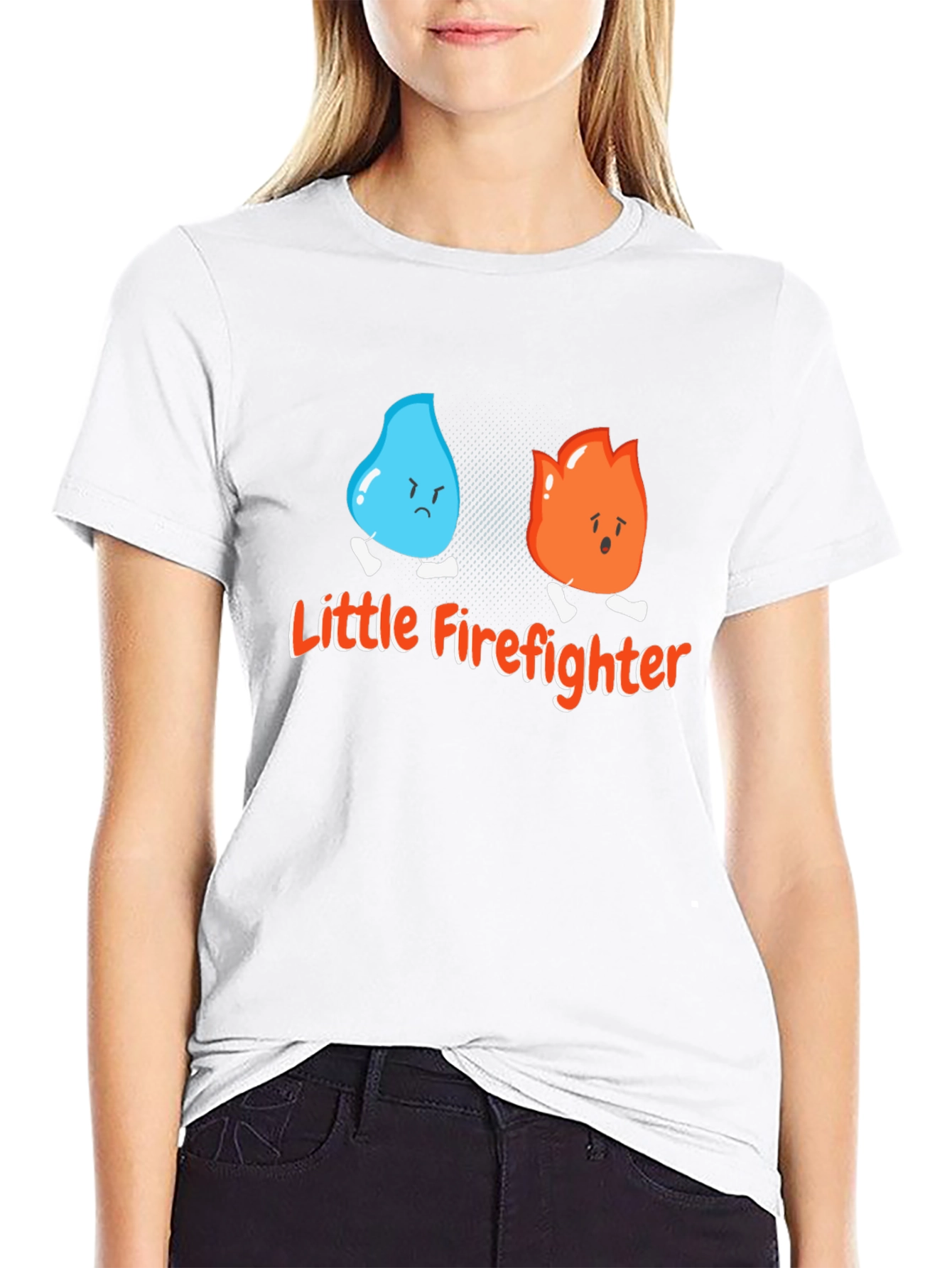 Little Firefighter Graphic T-Shirt - Unisex Cotton Tee