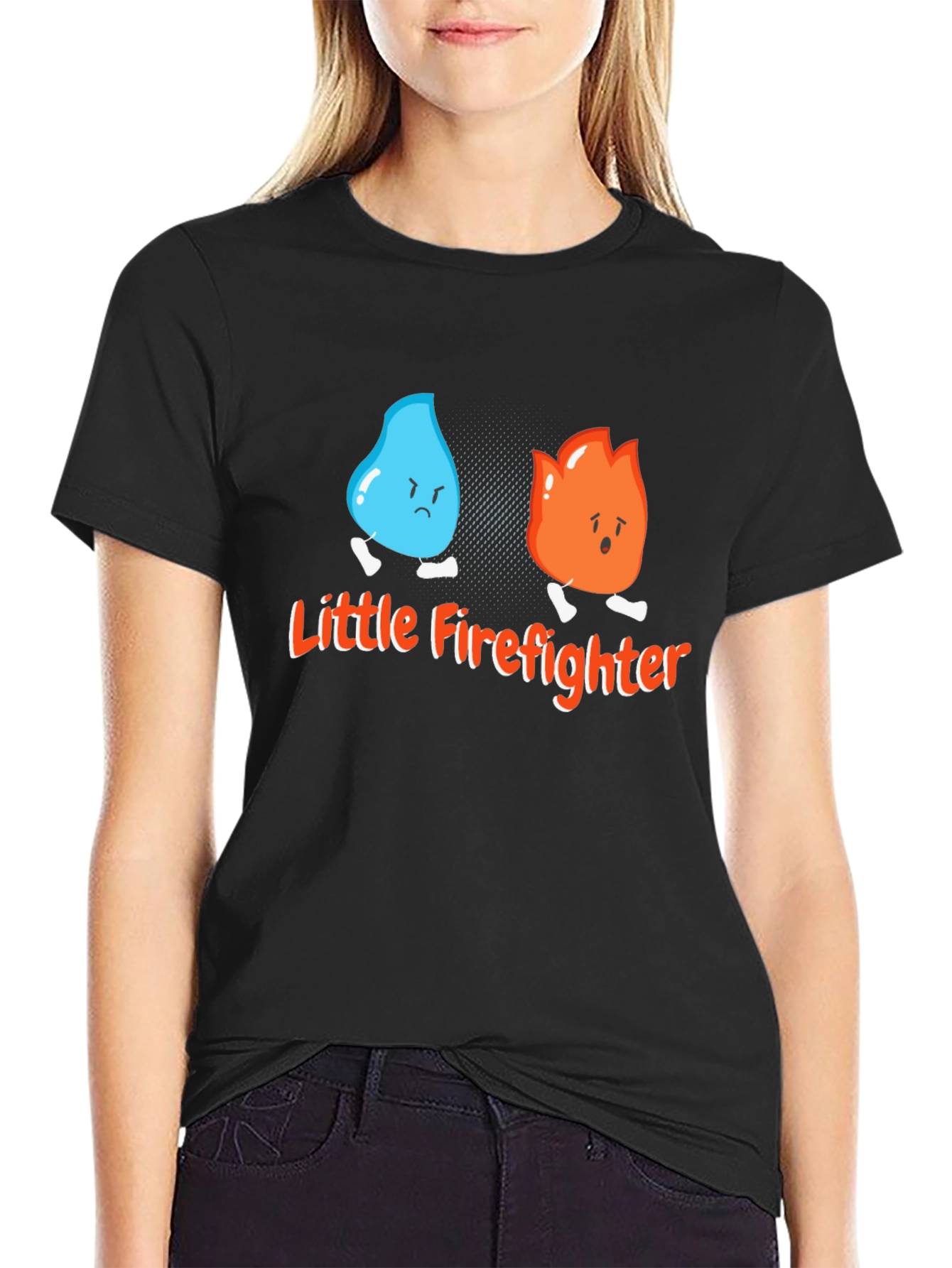 Little Firefighter Graphic T-Shirt - Unisex Cotton Tee