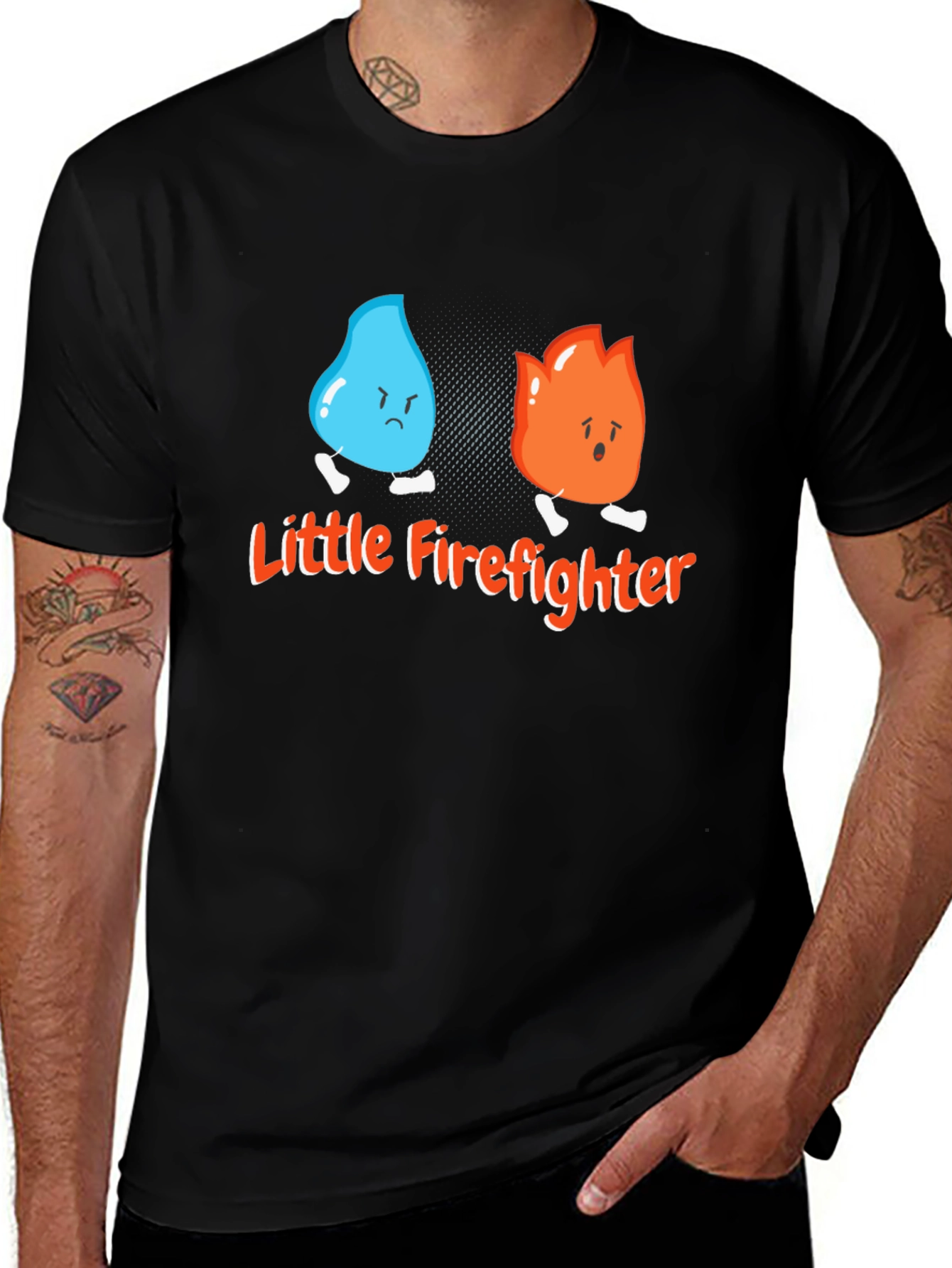 Little Firefighter Graphic T-Shirt - Unisex Cotton Tee