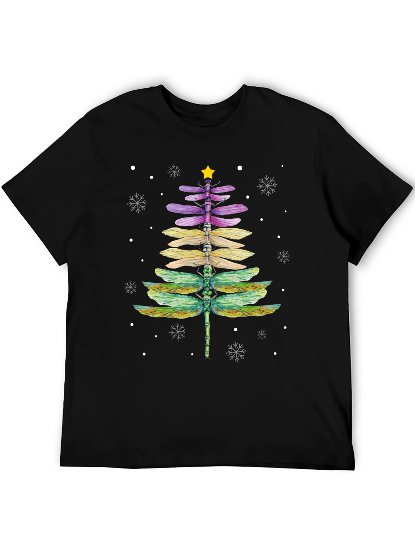 Dragonfly Christmas Tree T-Shirt