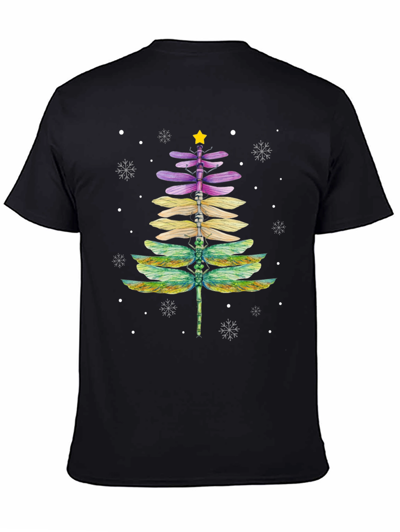 Dragonfly Christmas Tree T-Shirt
