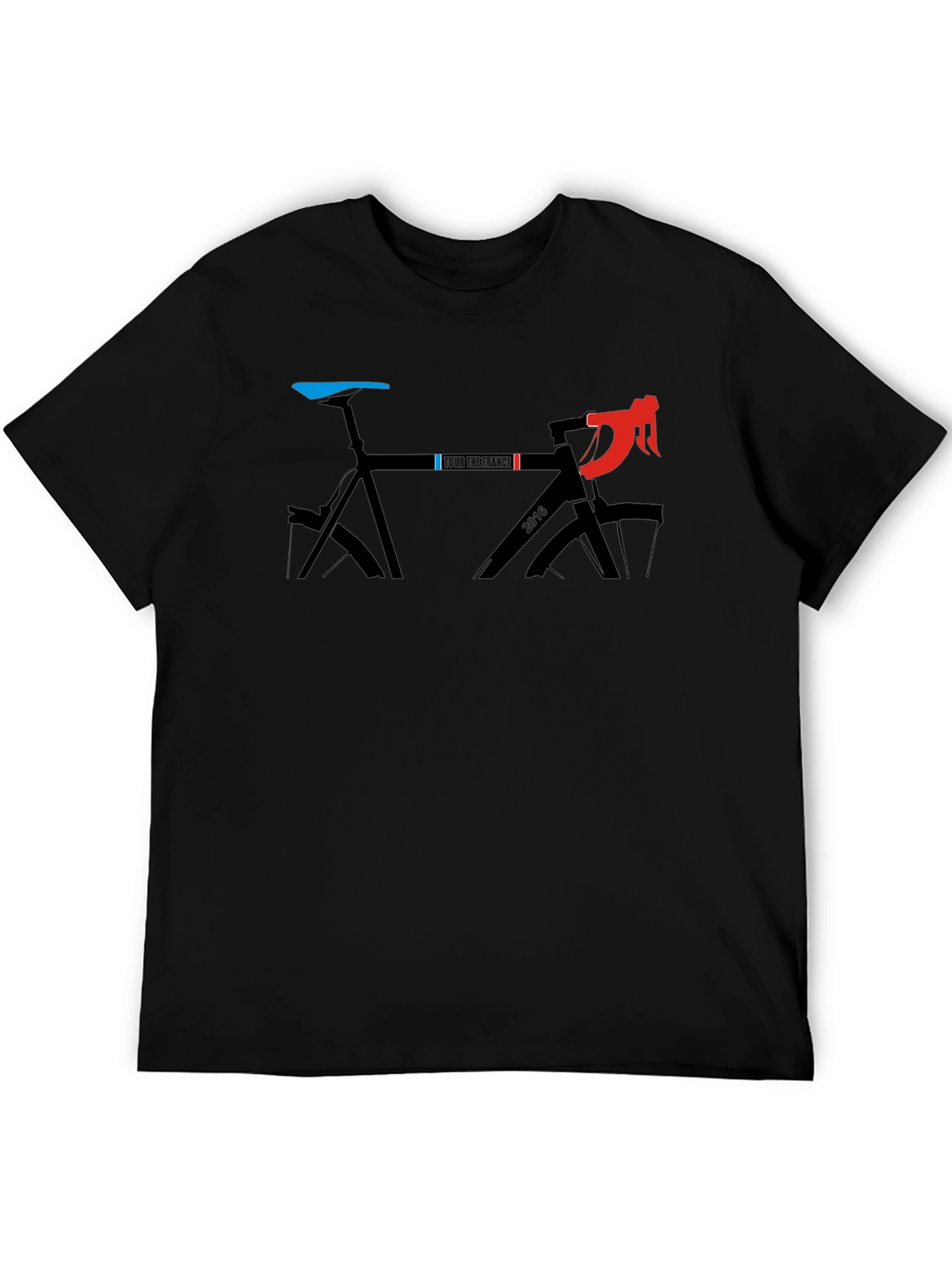 Tour de France Bike Graphic Tee - Black Cotton