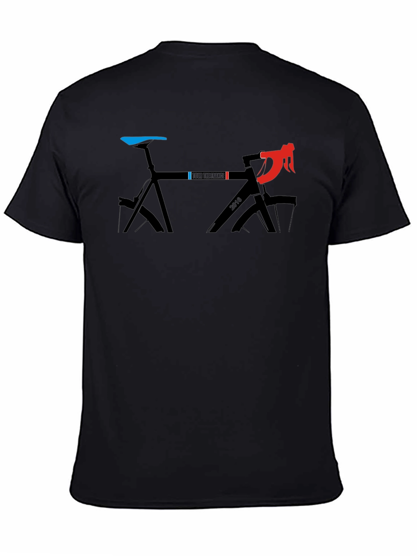 Tour de France Bike Graphic Tee - Black Cotton