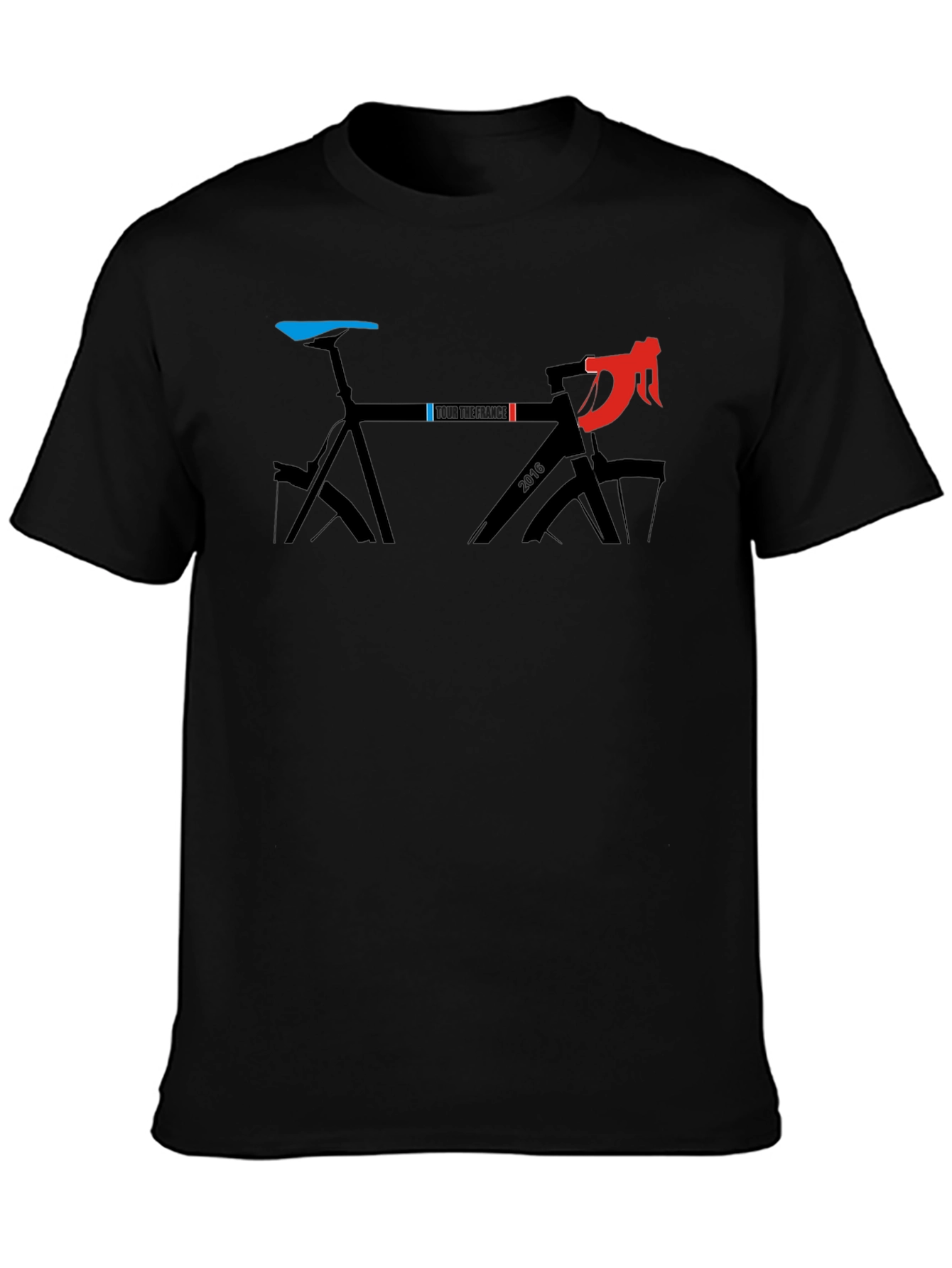 Tour de France Bike Graphic Tee - Black Cotton