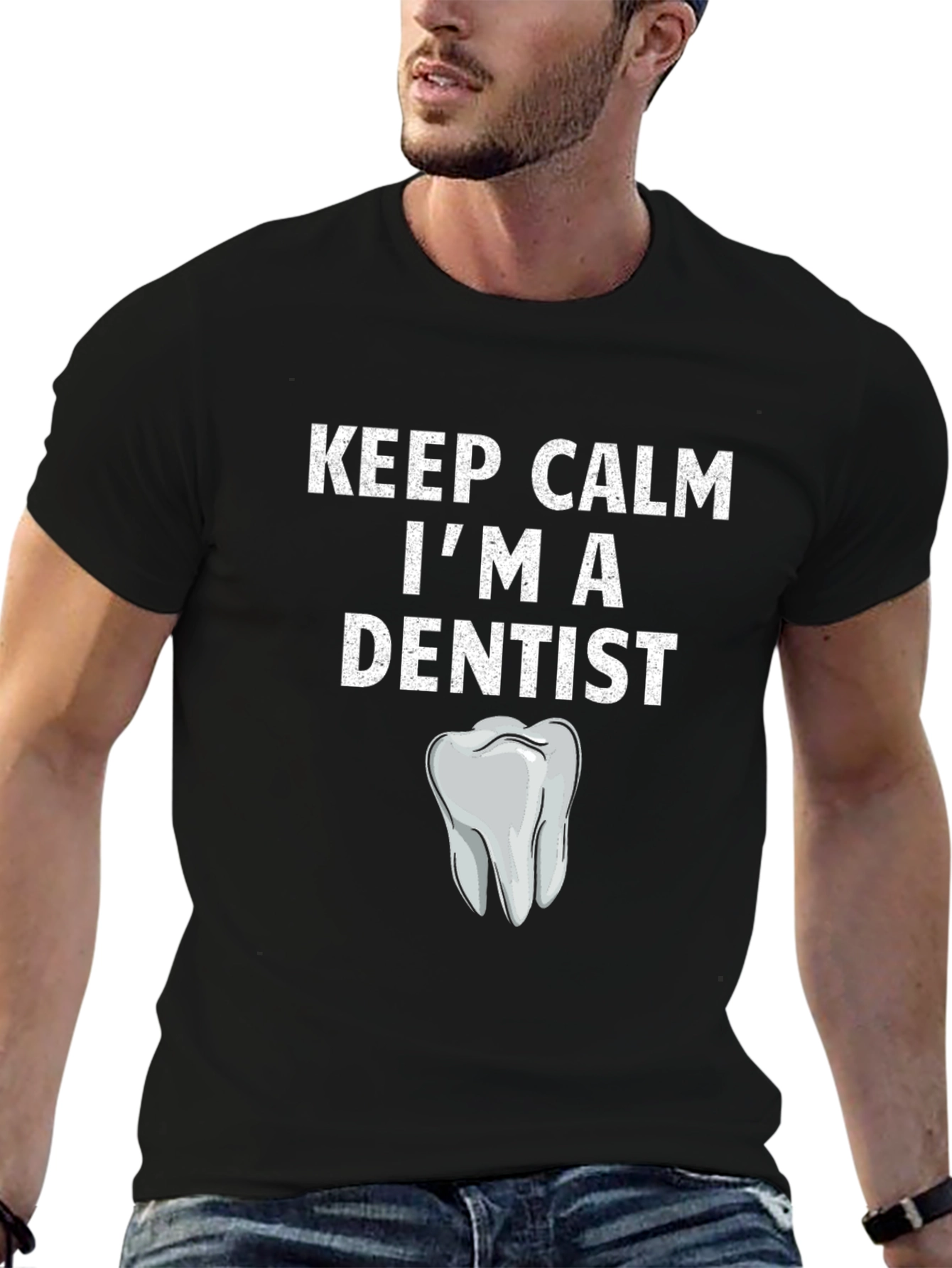 Keep Calm Dentist T-Shirt - Novelty Graphic Tee