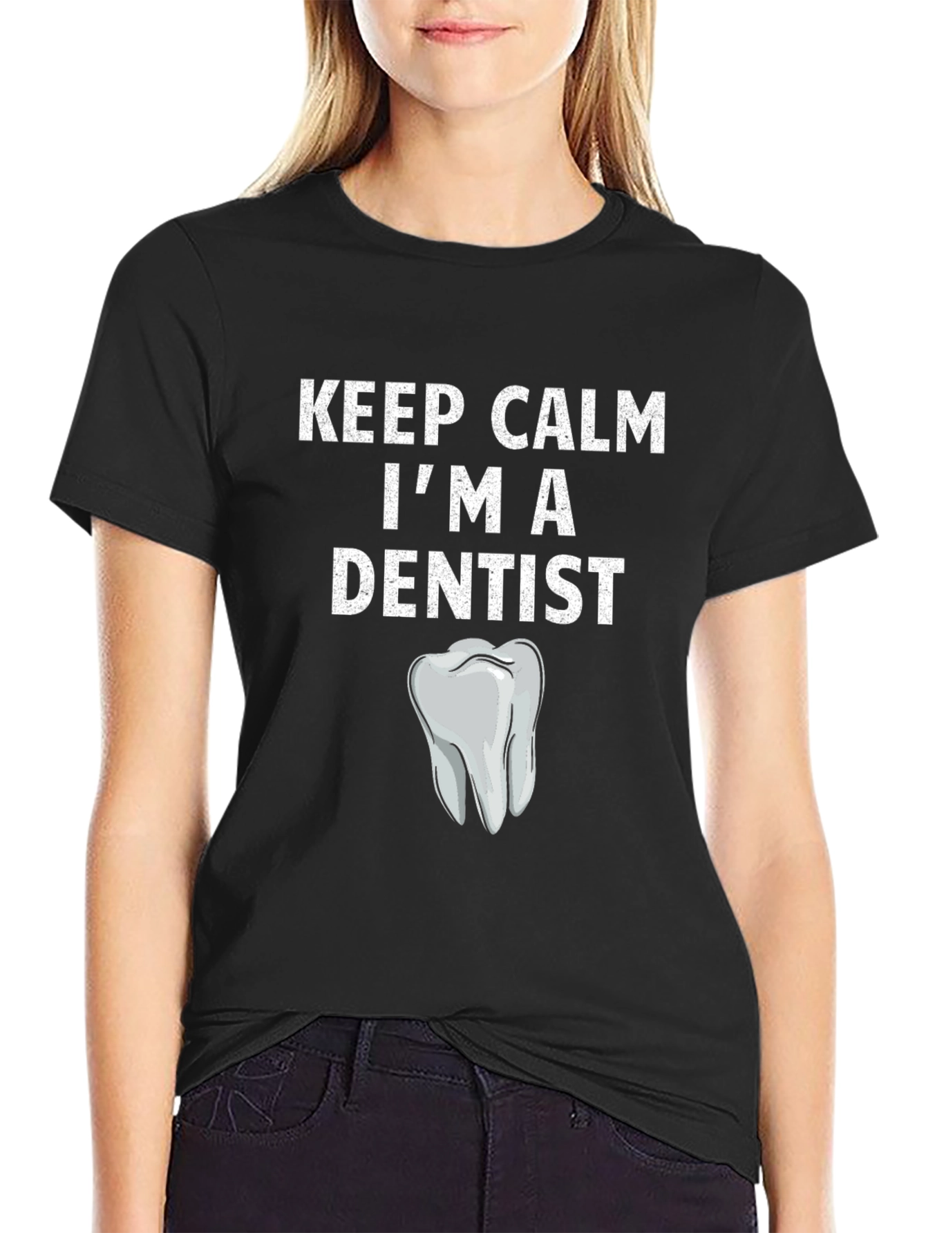 Keep Calm Dentist T-Shirt - Novelty Graphic Tee