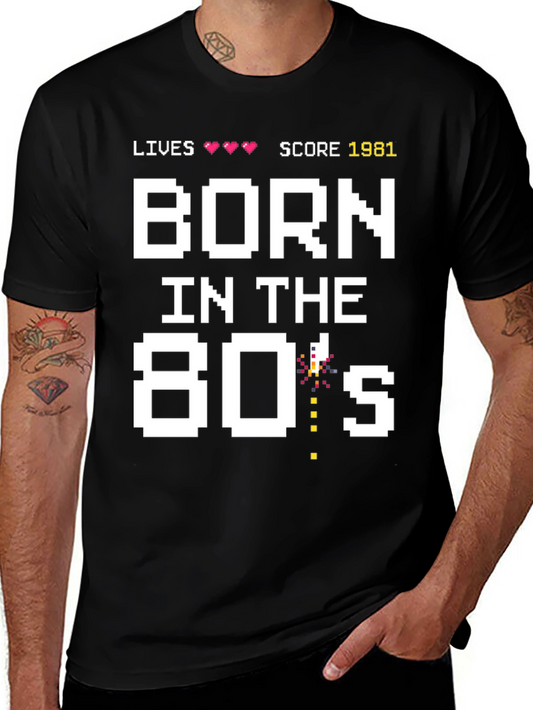 Born in the 80s Retro Gaming T-Shirt