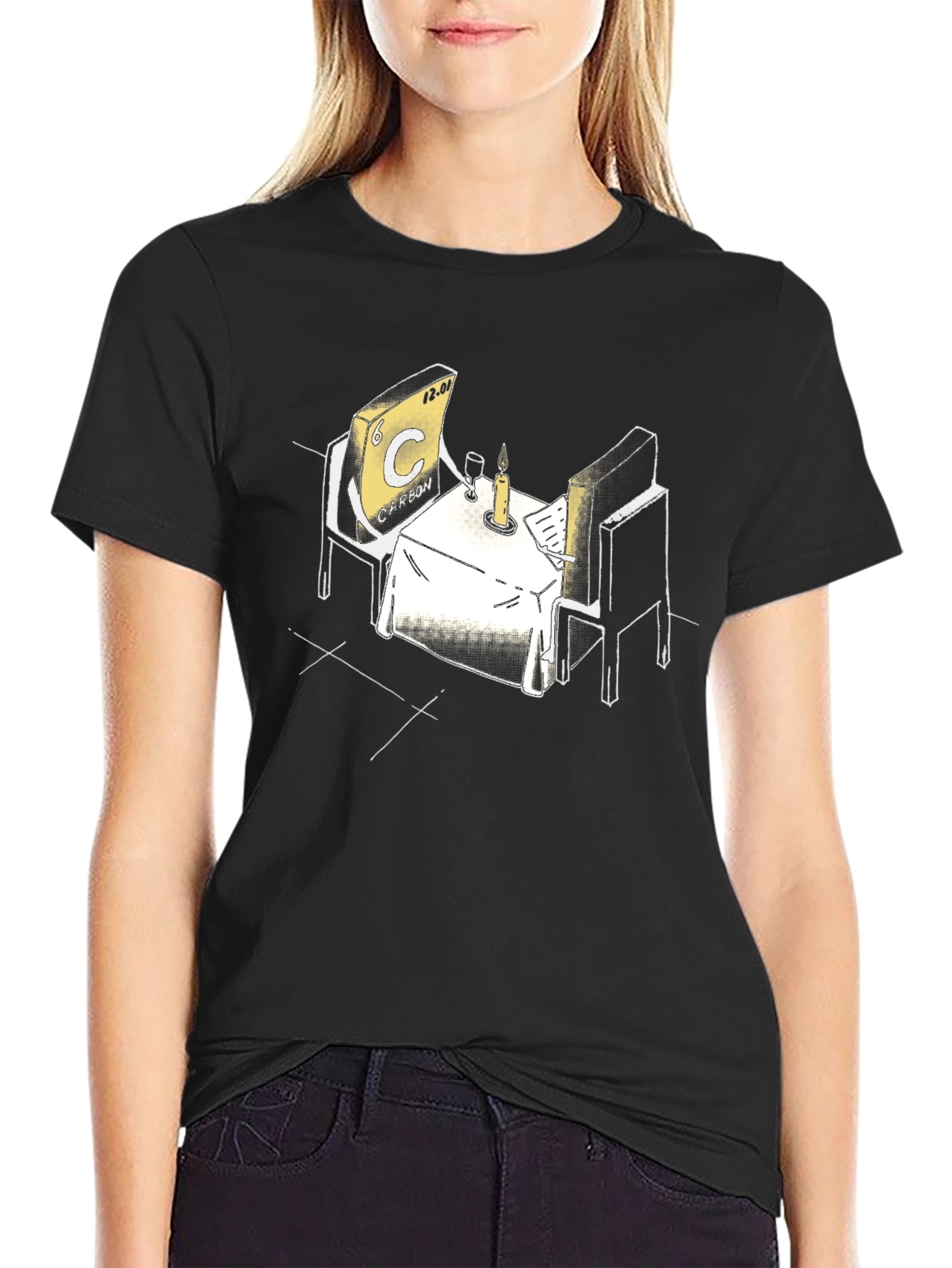 Carbon Chemistry Dinner Humor T-Shirt