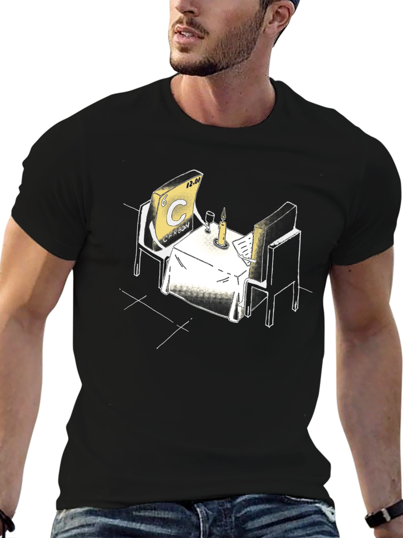 Carbon Chemistry Dinner Humor T-Shirt
