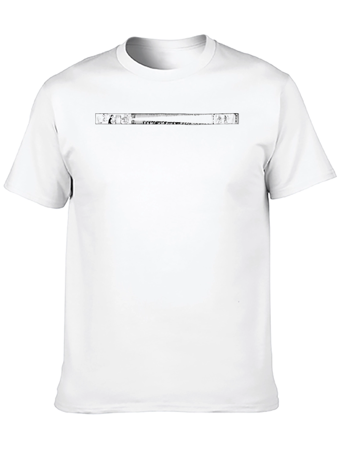 Mens Black Graphic Print T-Shirt