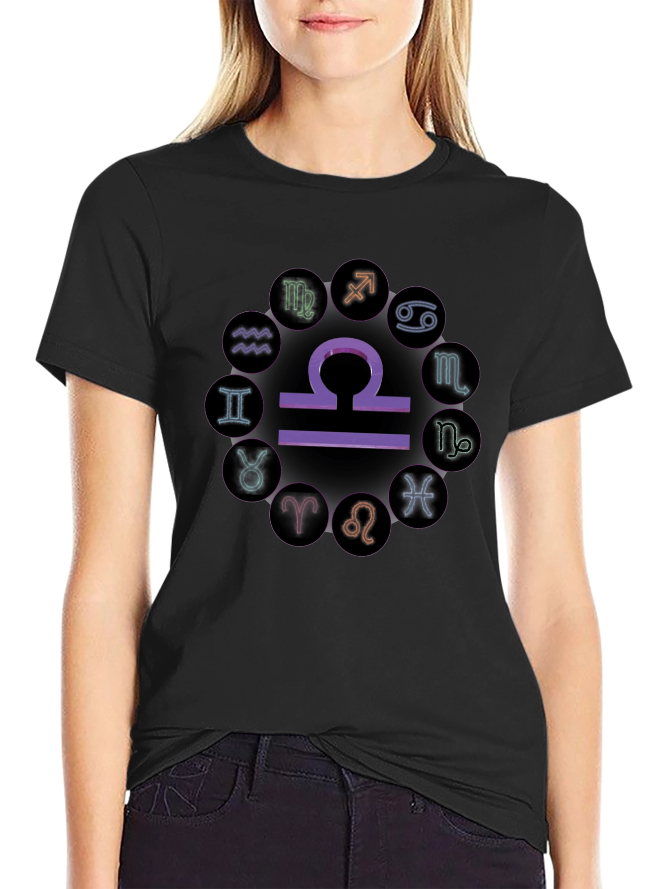 Zodiac Sign T-Shirt - Libra Astrology Tee