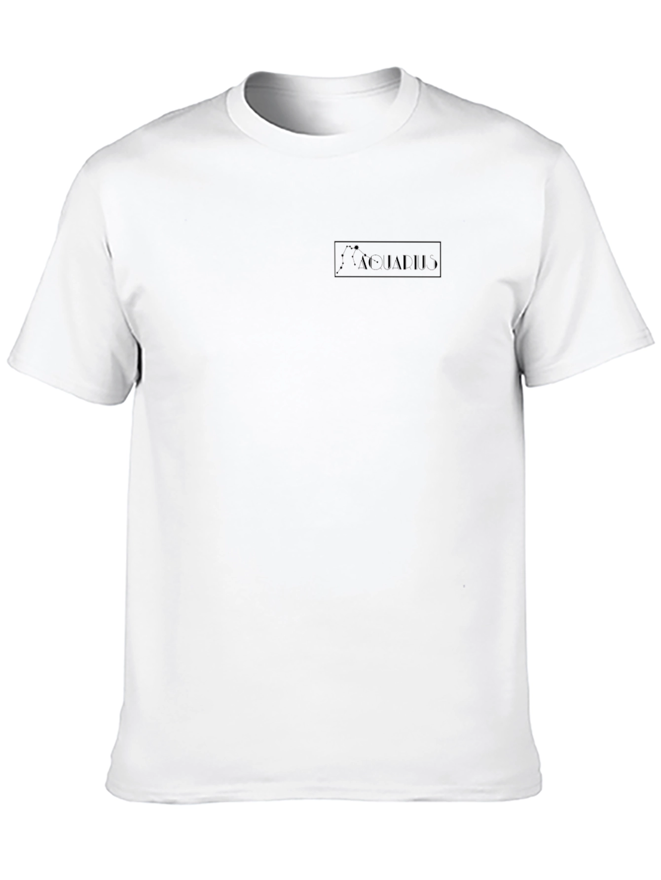 Mens Solid Black Crew Neck T-Shirt