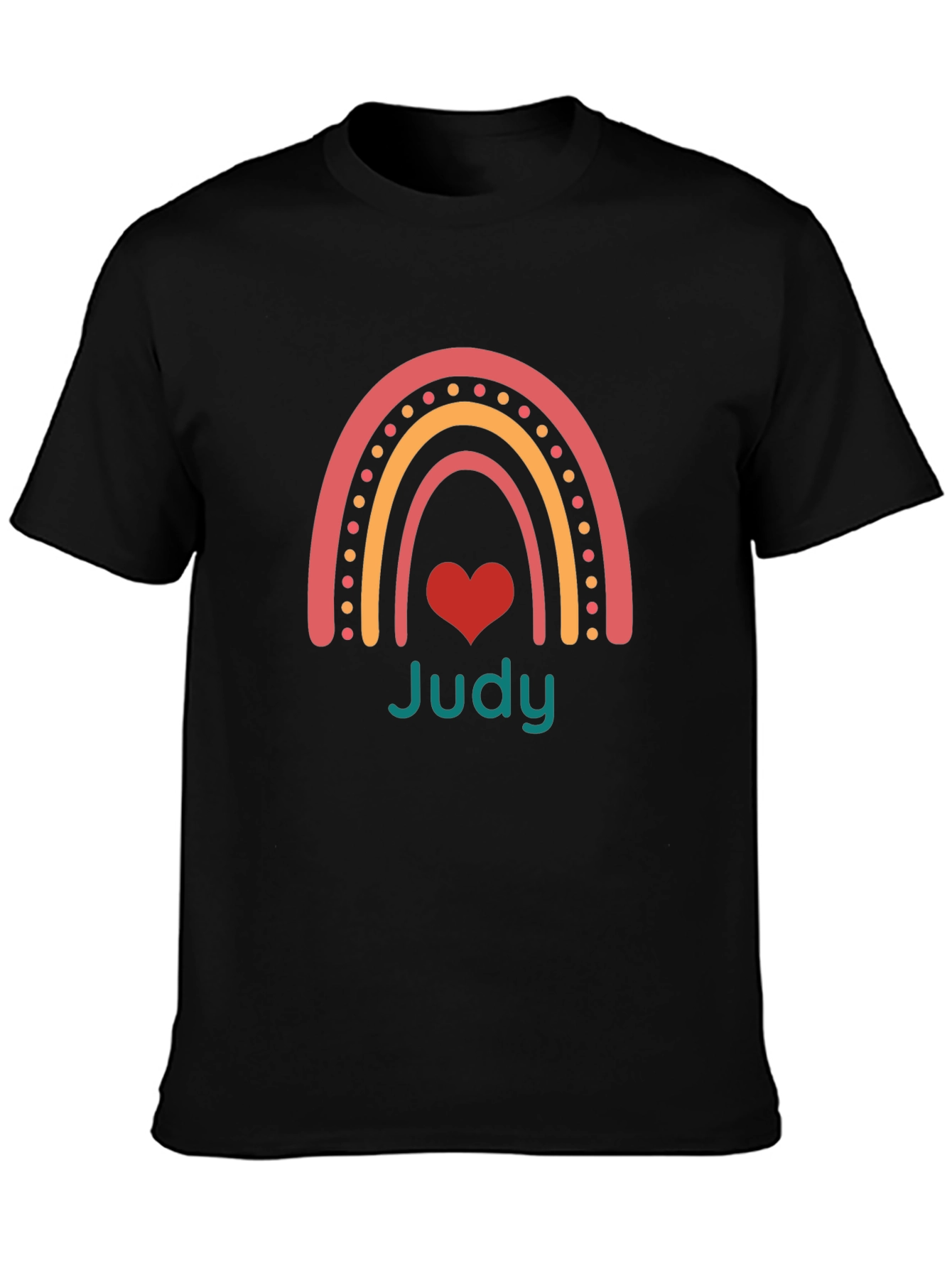 Judy Rainbow Heart Graphic Tee