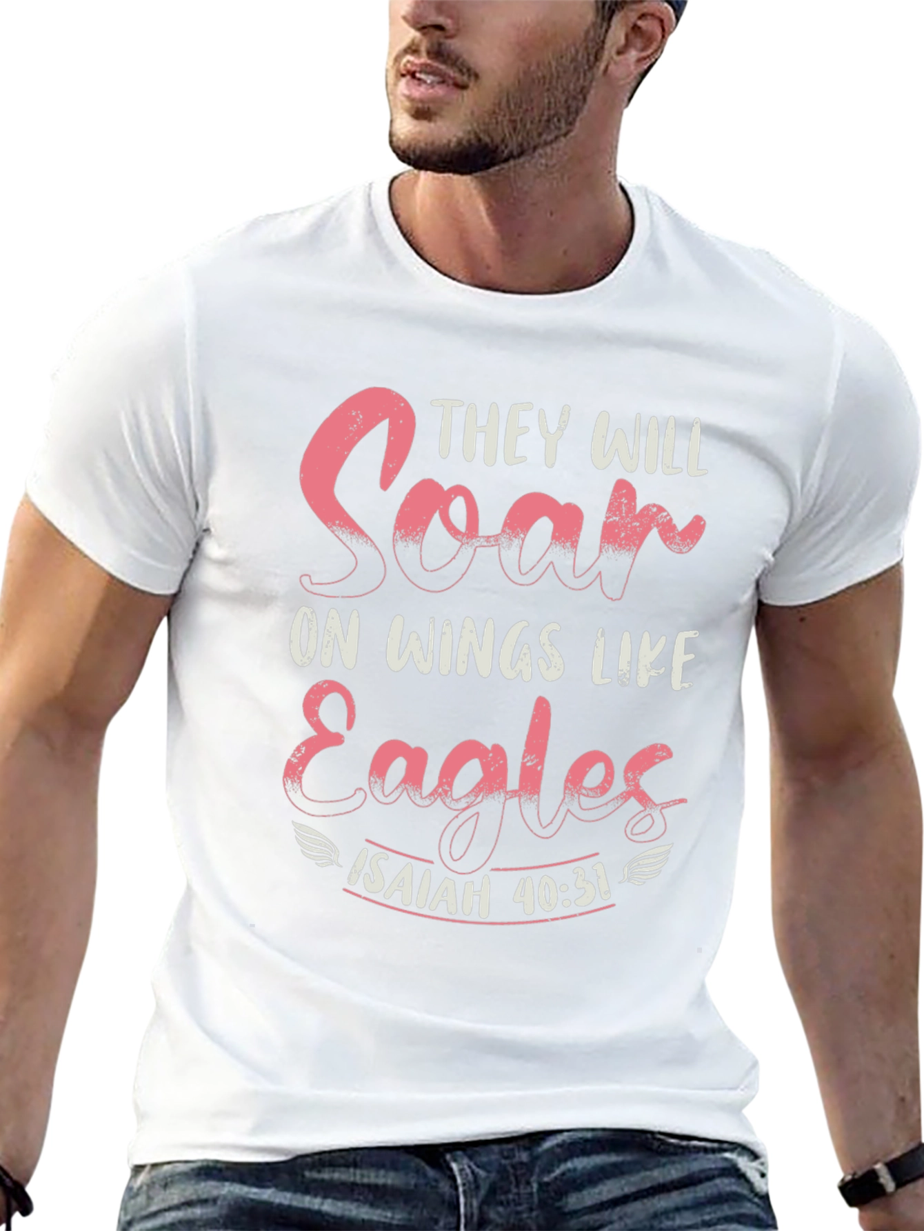Inspirational Christian Isaiah 40:31 Graphic Tee