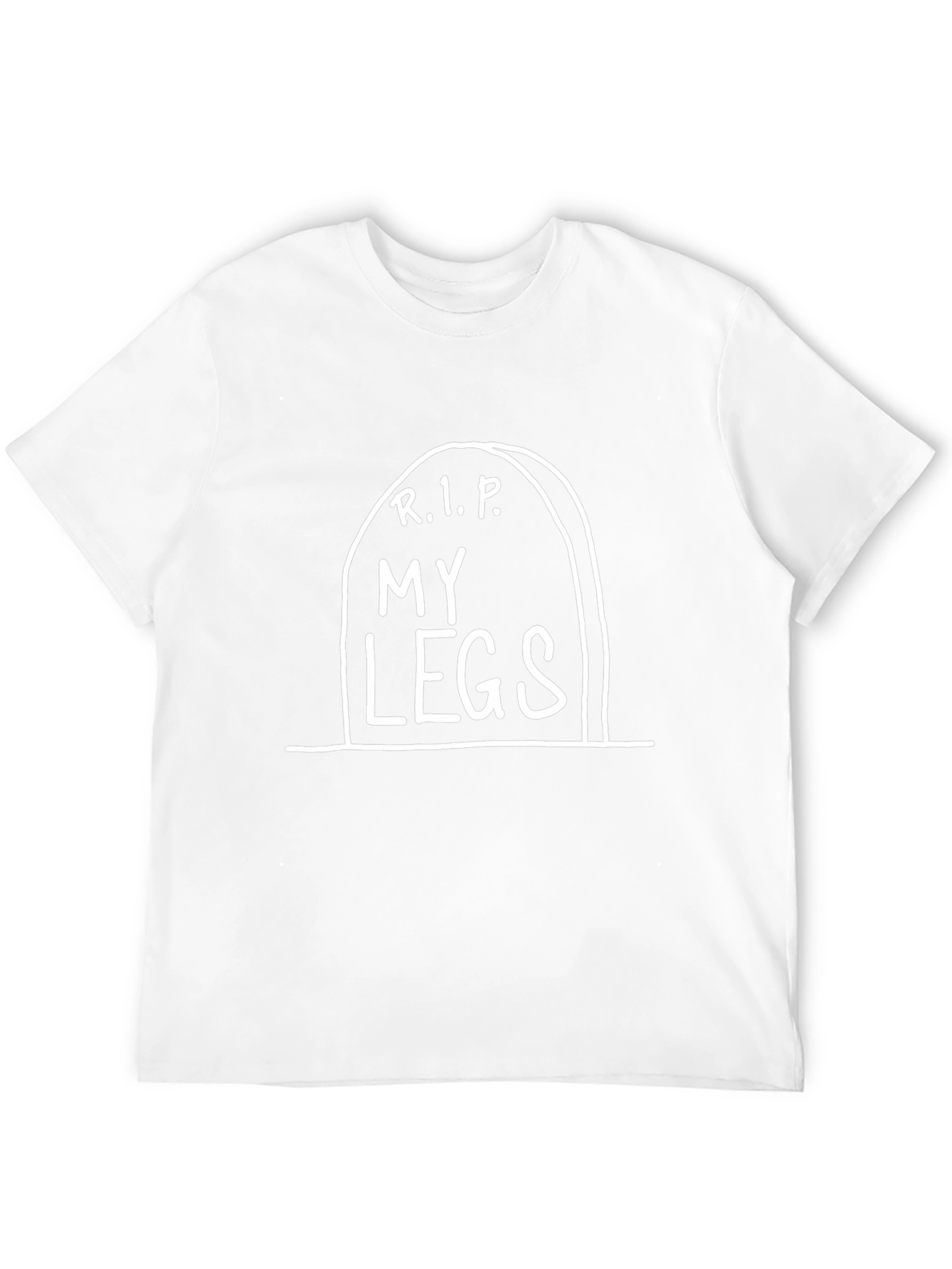 R.I.P. My Legs Funny Black Graphic Tee