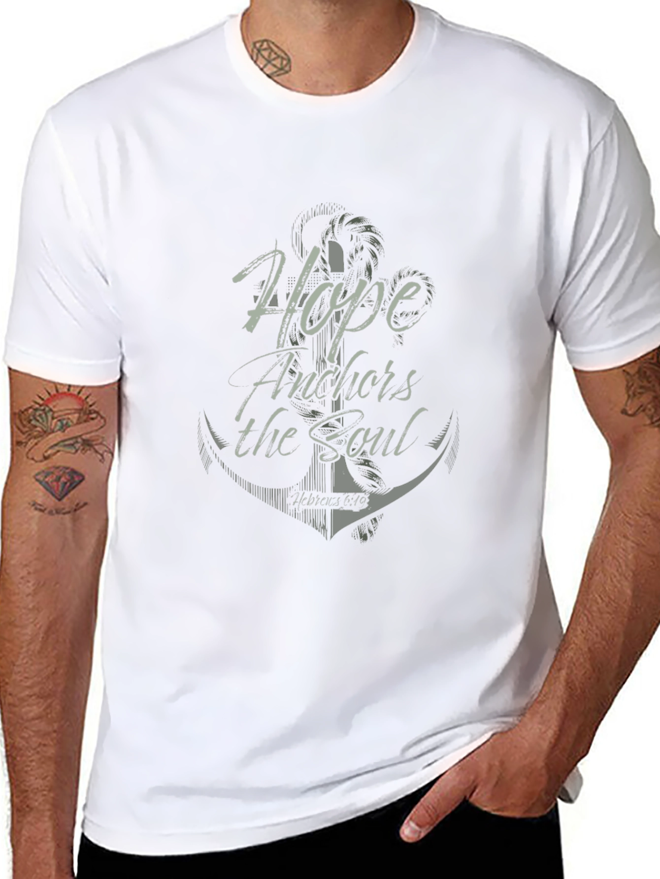 Hope Anchors the Soul Graphic T-Shirt - Mens