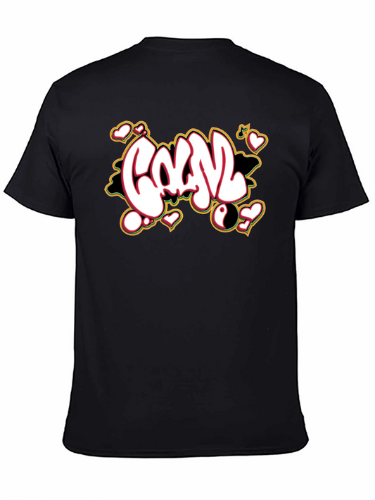 Graffiti Style Graphic Print T-Shirt