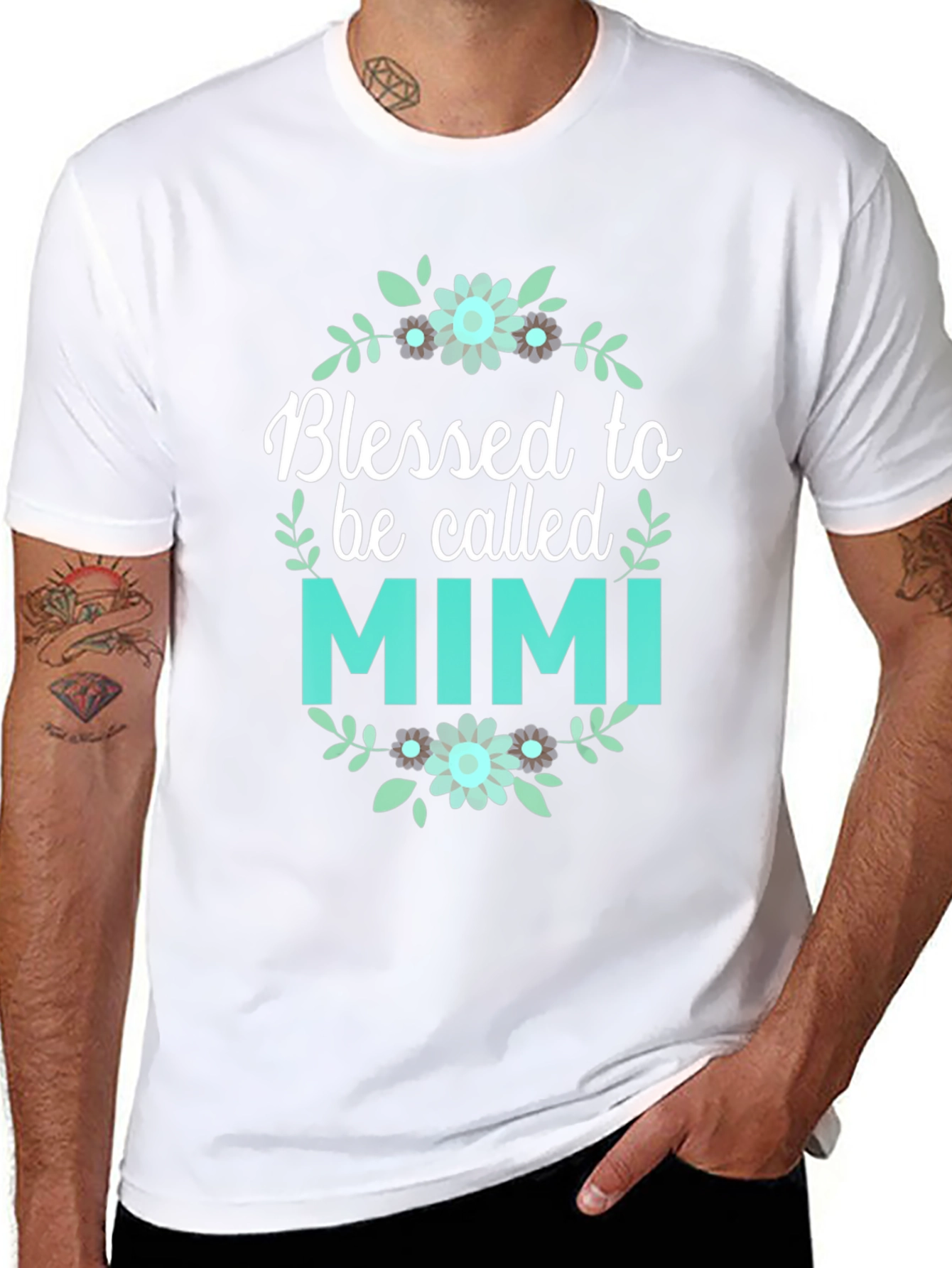 Blessed Mimi Floral Graphic T-Shirt
