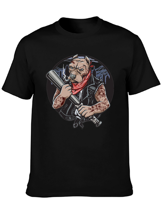 Badass Dog Graphic T-Shirt