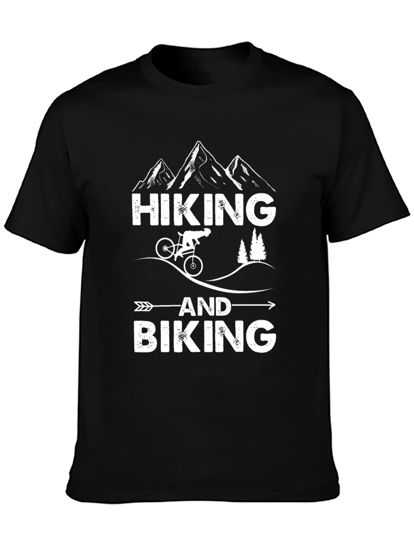 Hiking and Biking T-Shirt Outdoor Adventure Tee