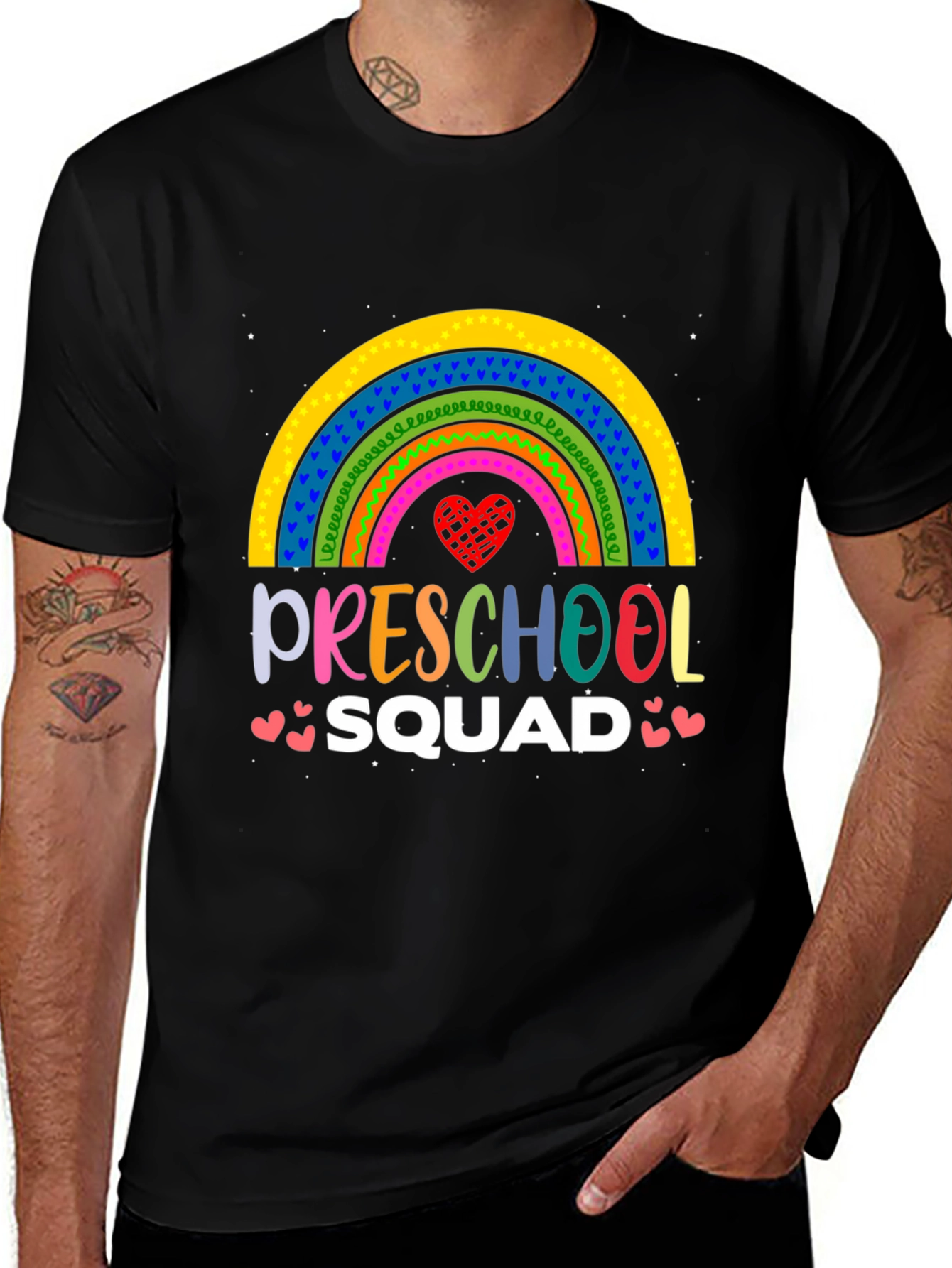 Preschool Squad Rainbow T-Shirt