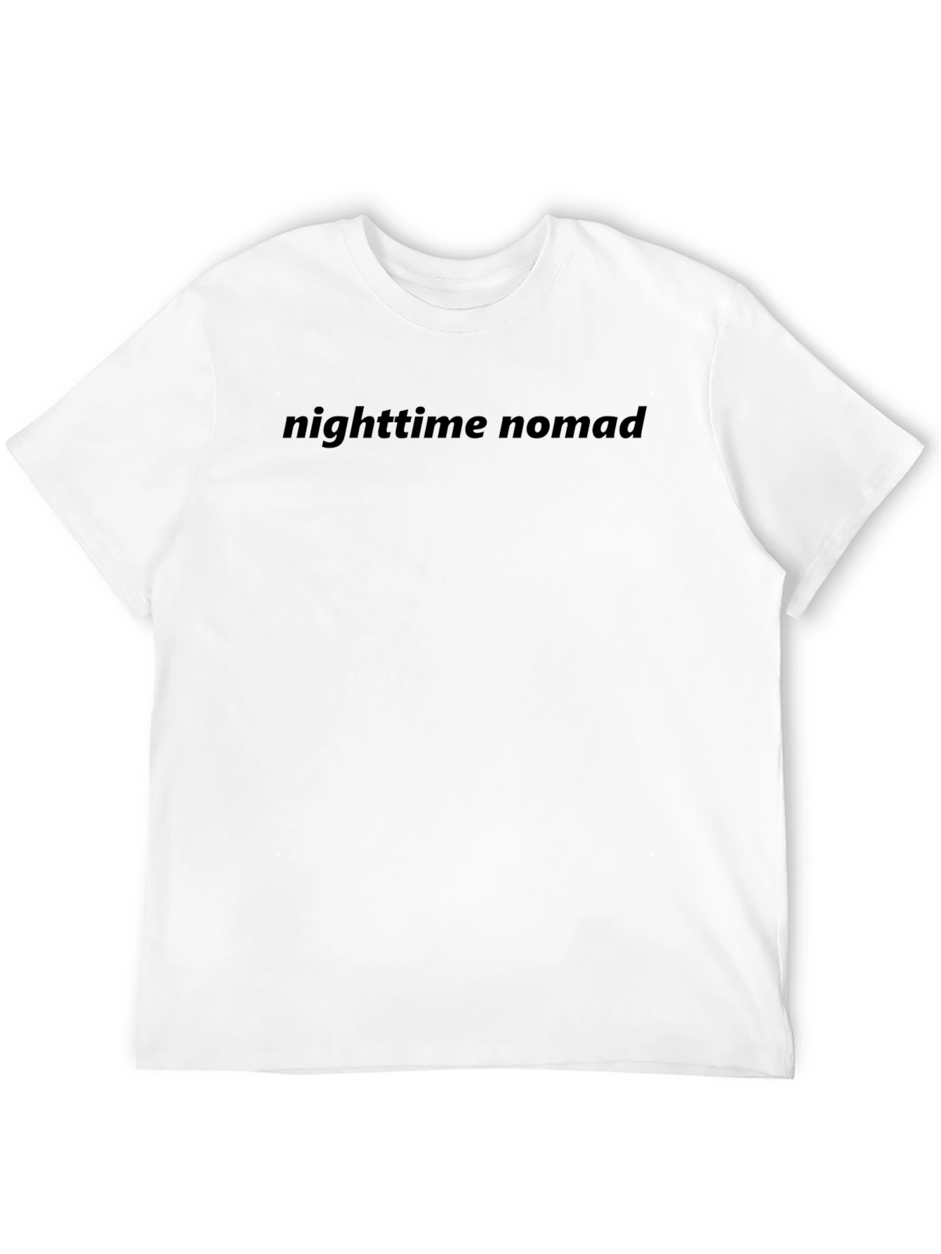 Nighttime Nomad Black Crew Neck T-Shirt