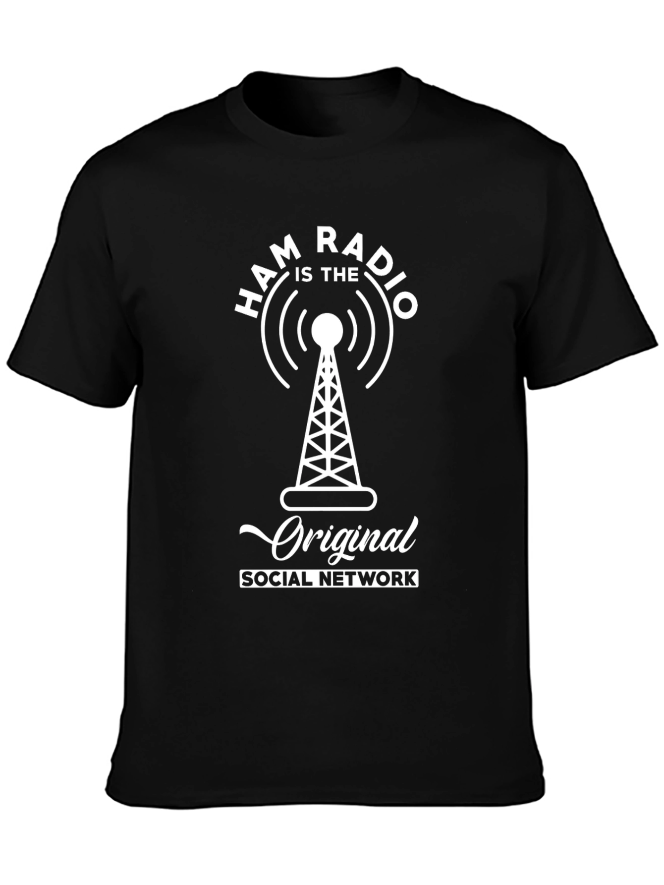 Ham Radio Original Social Network Graphic Tee